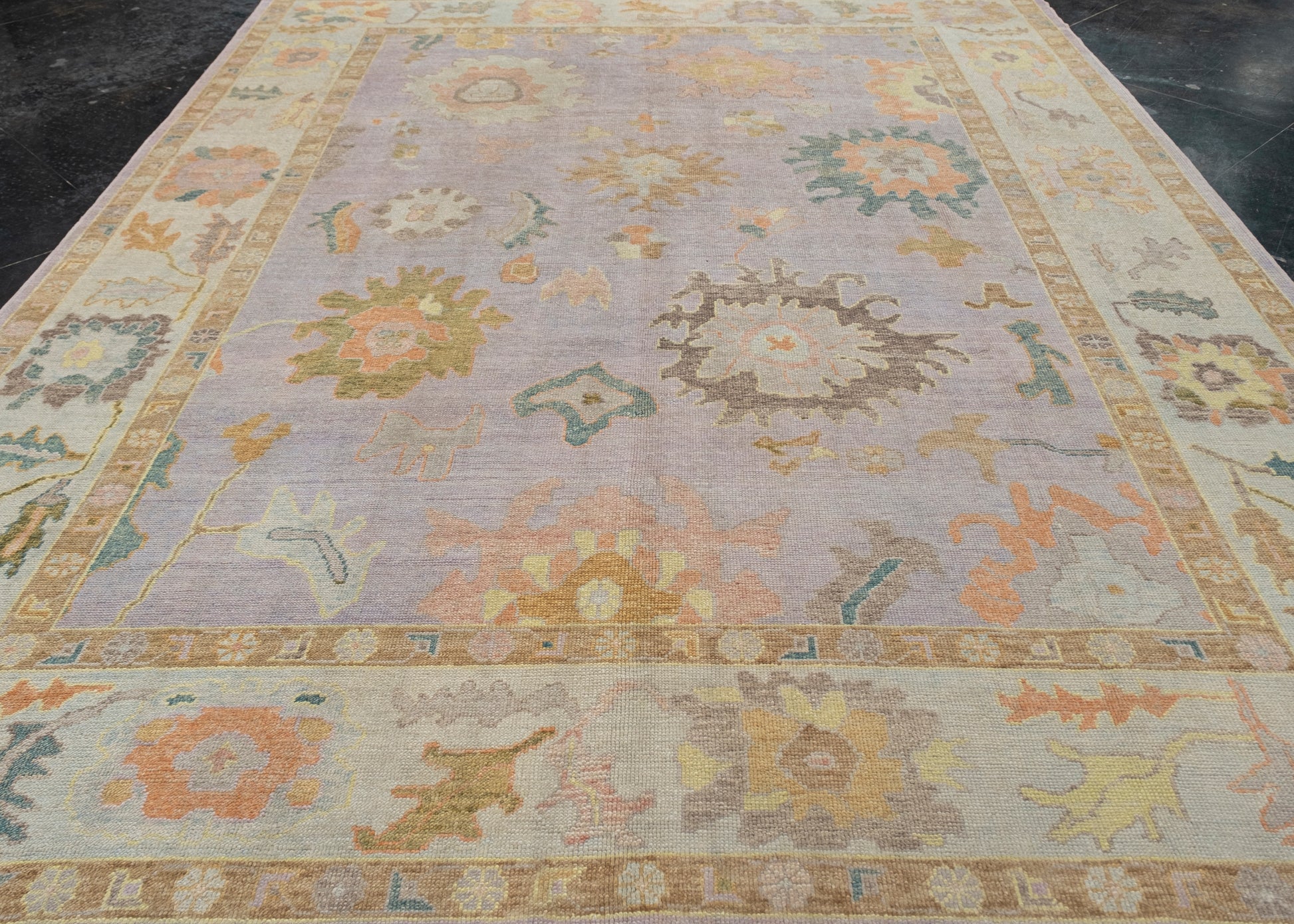 Turkish Oushak Rug 9'9" x 12'5" #1012