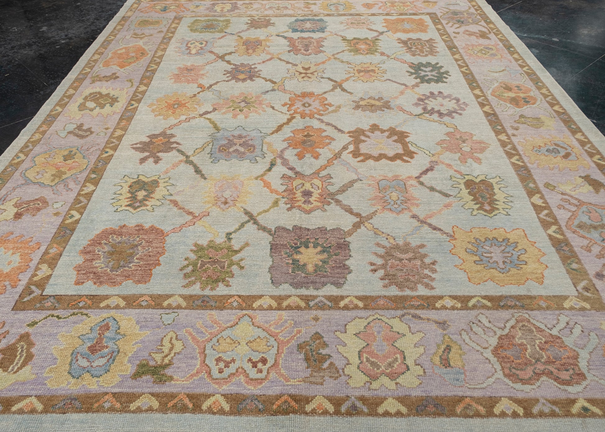 Turkish Oushak Rug 9'10" x 12'5" #2150