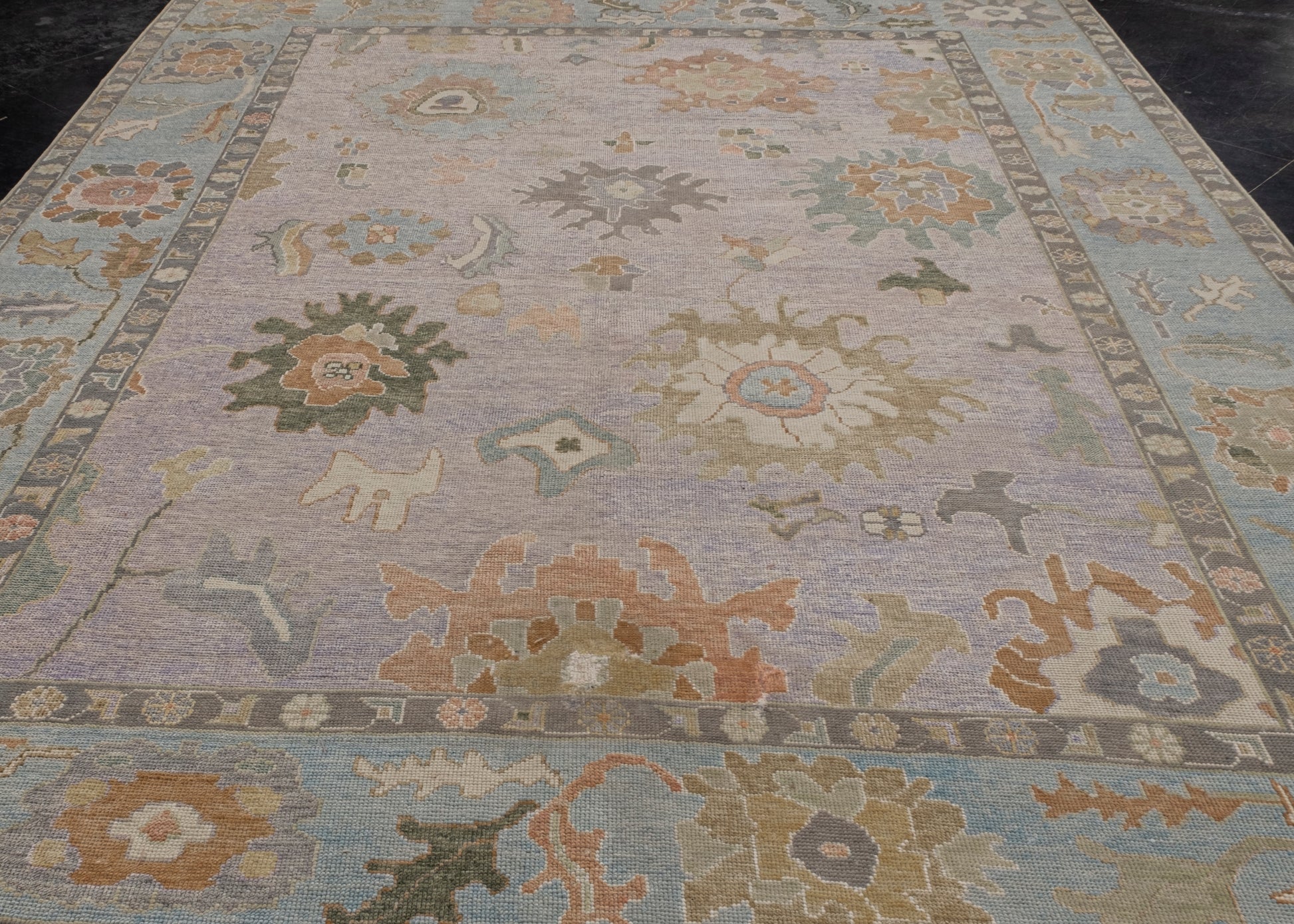 Turkish Oushak Rug 9'2" x 11'10" #12020