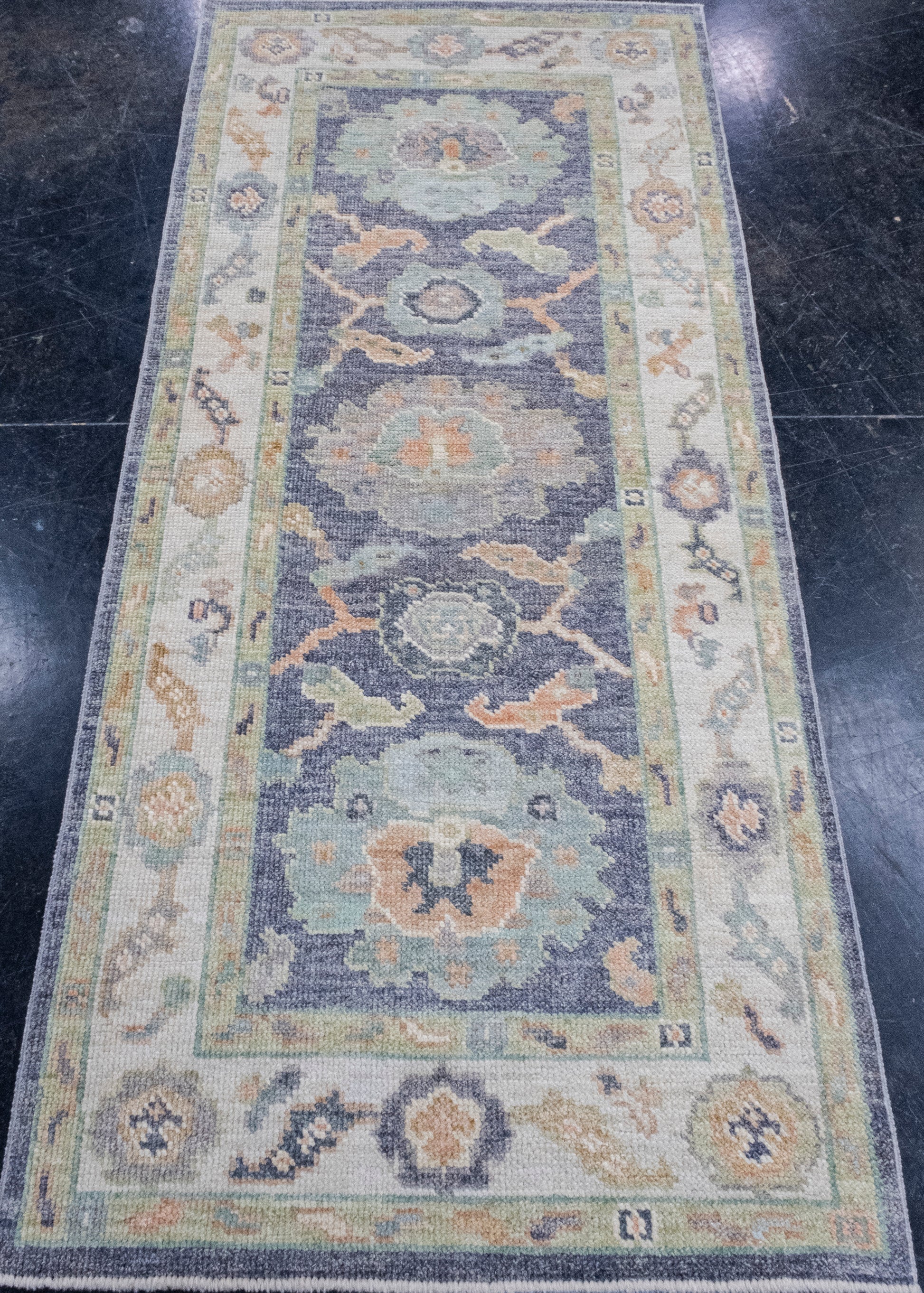 Turkish Oushak Rug 2'8" x 5'10" #16713