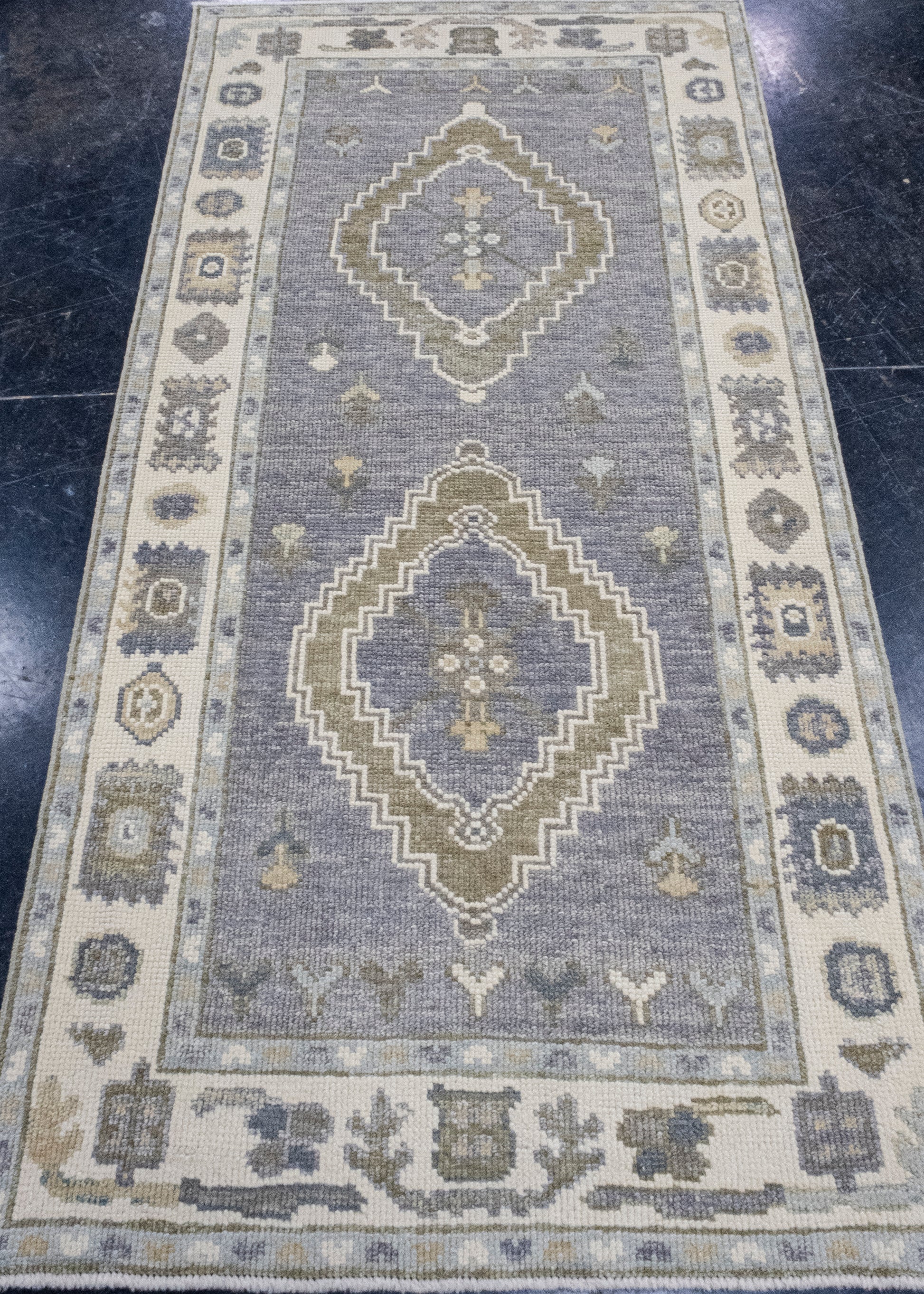 Oriental Handmade Oushak Rug 3' x 5'10" #16661