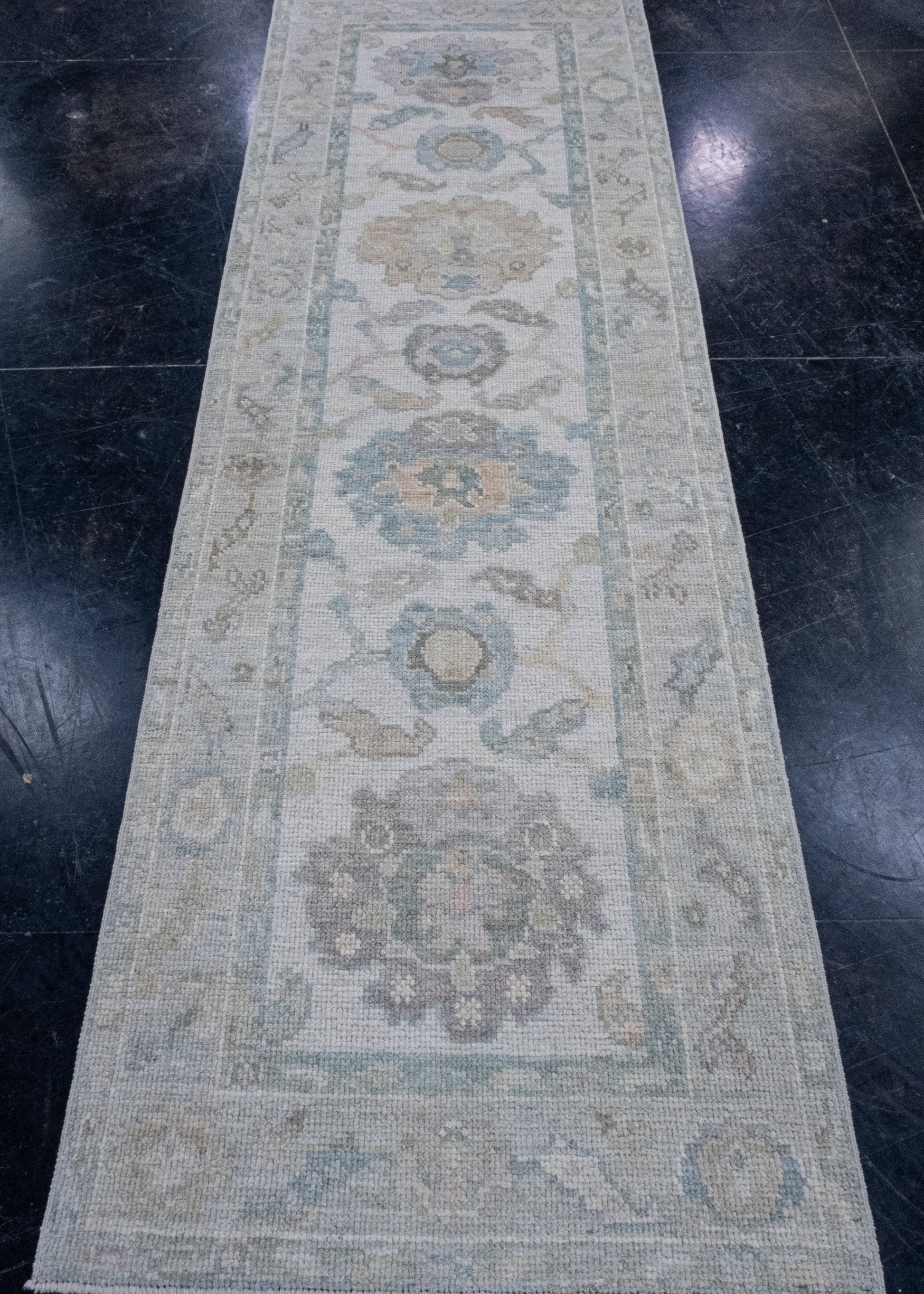 Turkish Oushak Runner Rug 2'7" x 8' #16329
