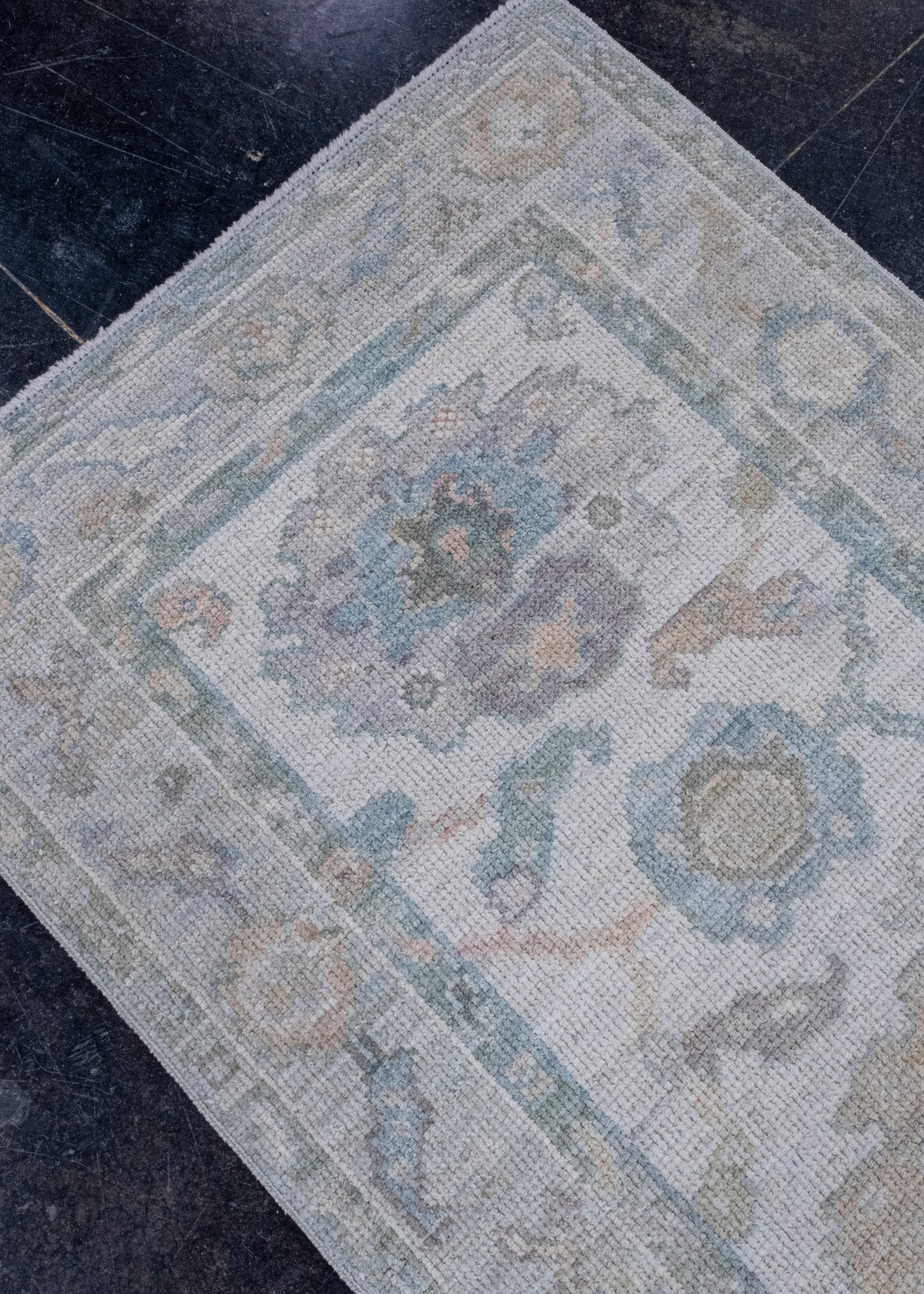 Turkish Oushak Runner Rug 2'7" x 8' #16329