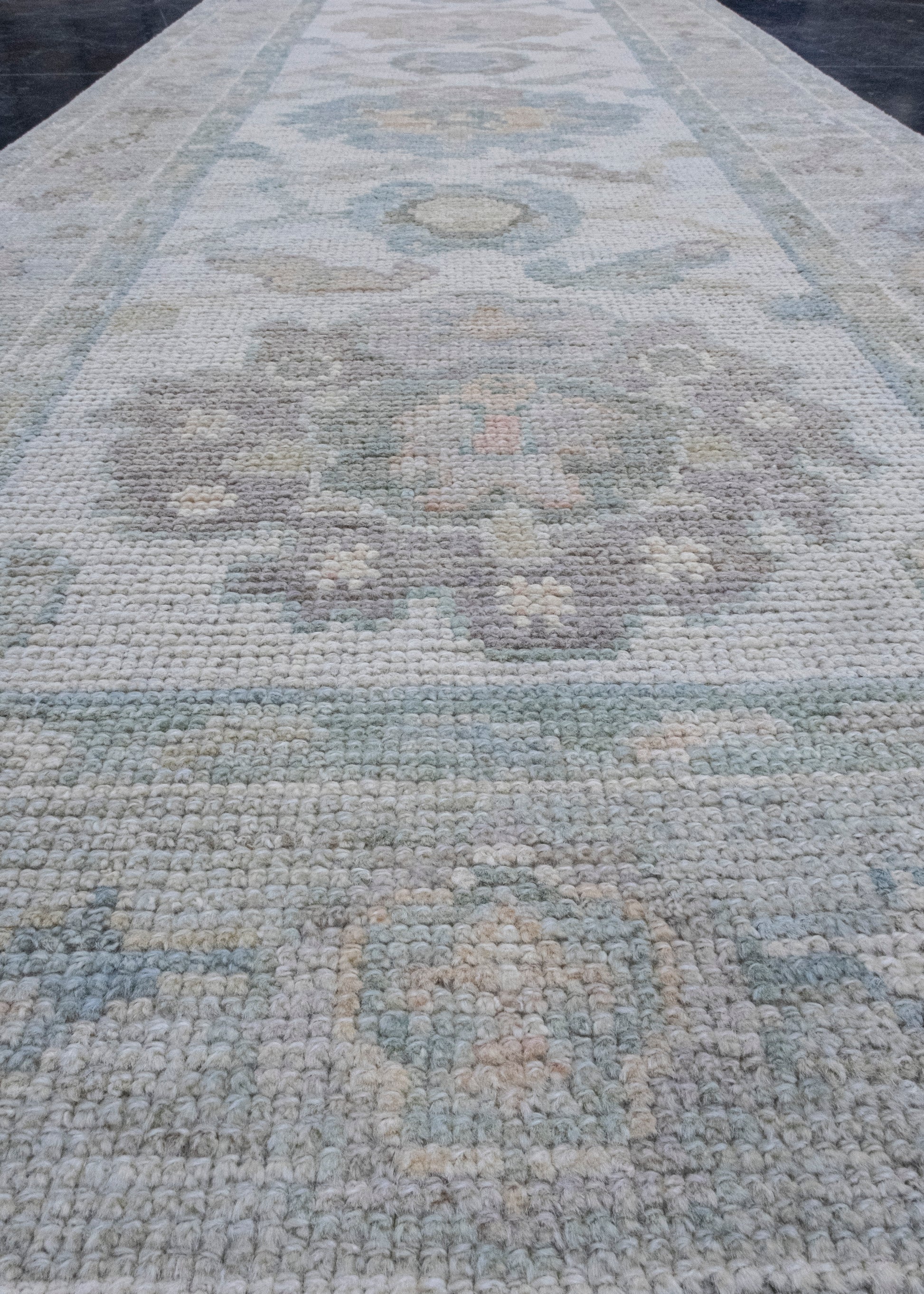 Turkish Oushak Runner Rug 2'7" x 8' #16329