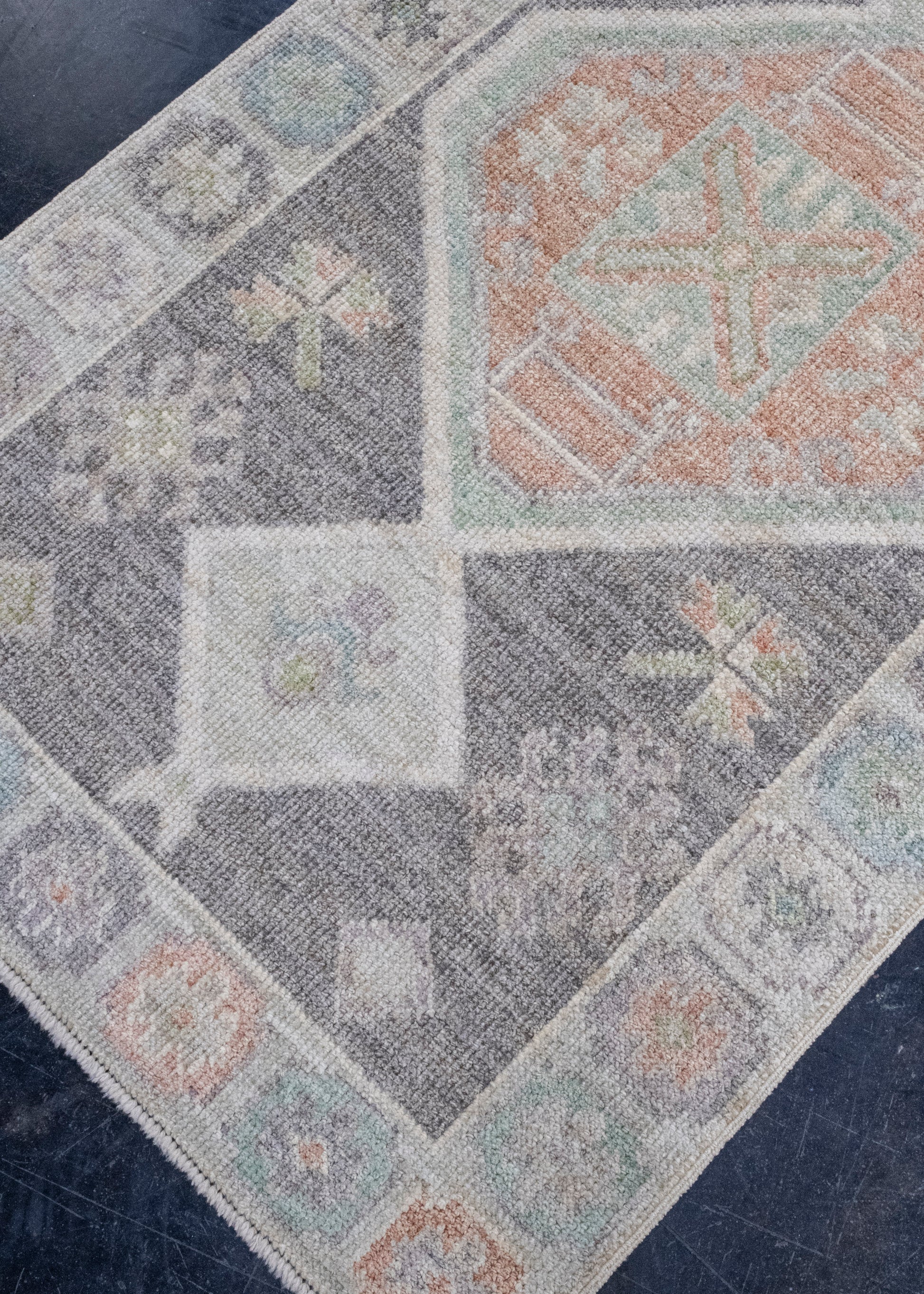 Turkish Oushak Rug 2'10" x 6'8" #16256