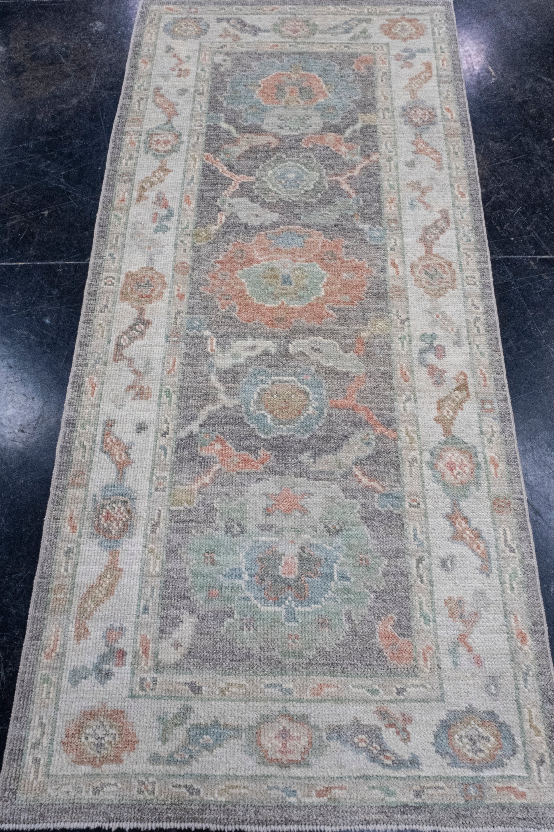 Turkish Oushak Rug 2'10" x 6'4" #16258