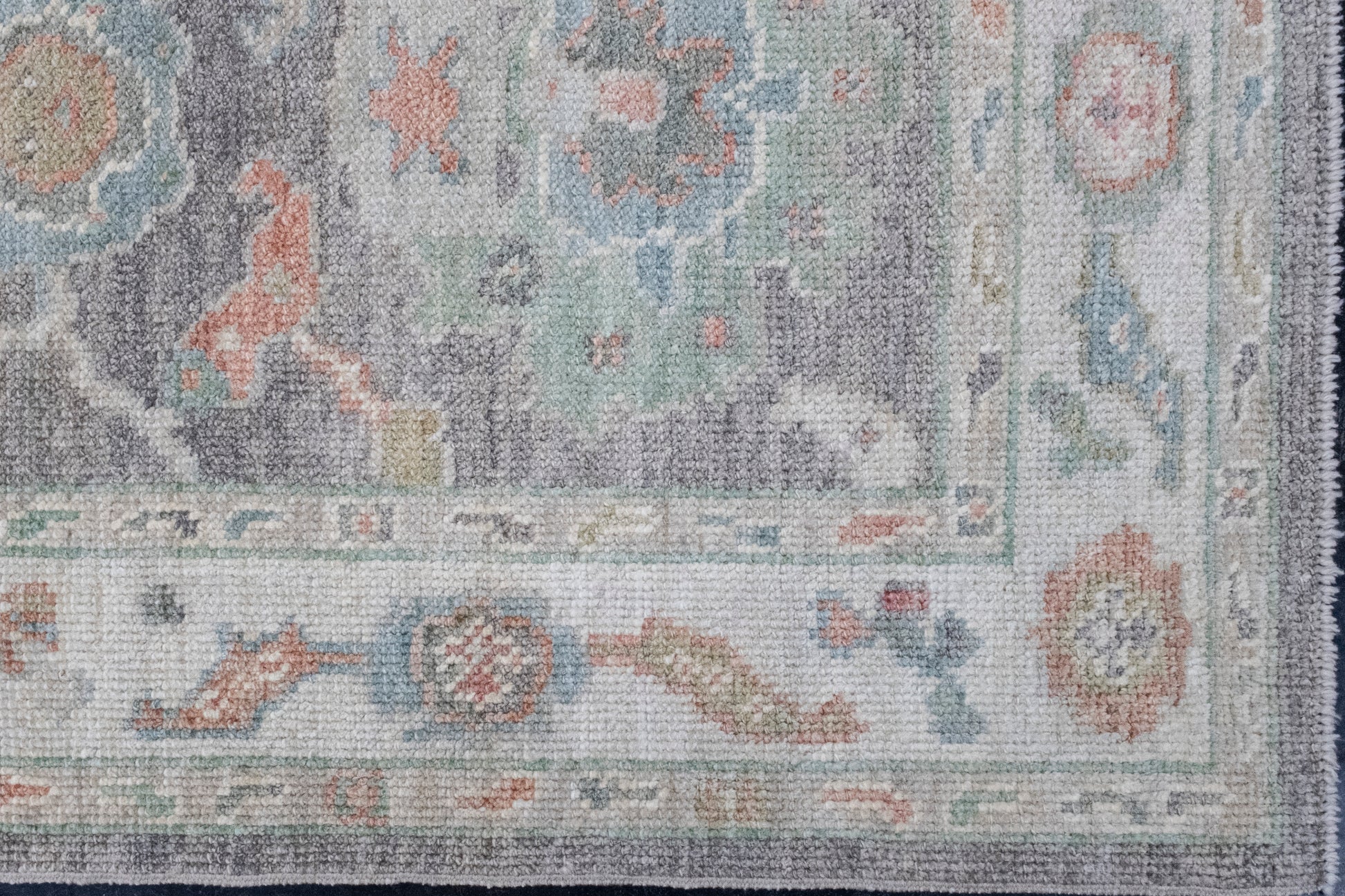 Turkish Oushak Rug 2'10" x 6'4" #16258