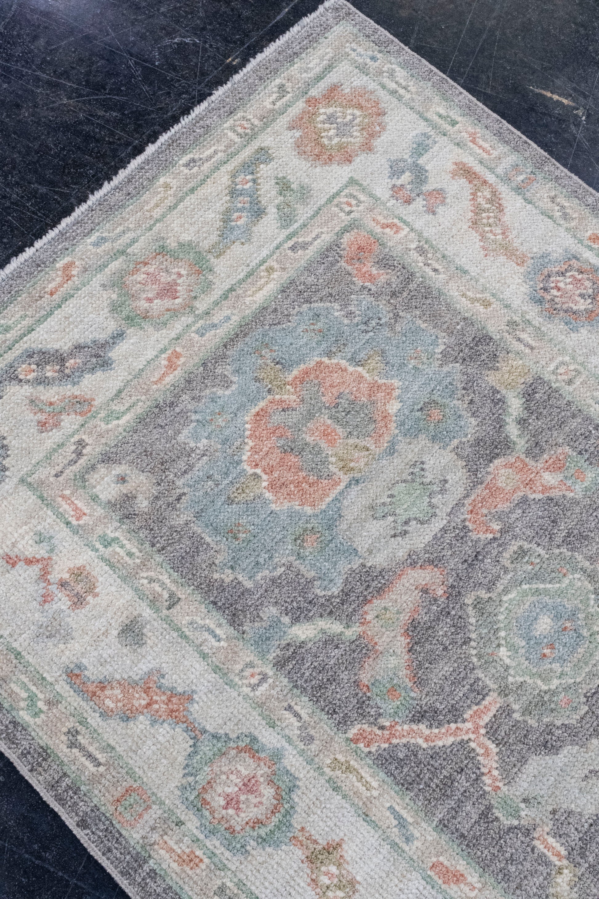 Turkish Oushak Rug 2'10" x 6'4" #16258