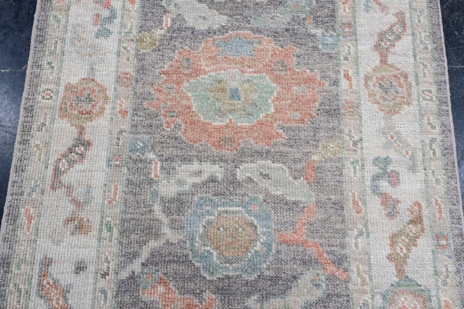 Turkish Oushak Rug 2'10" x 6'4" #16258