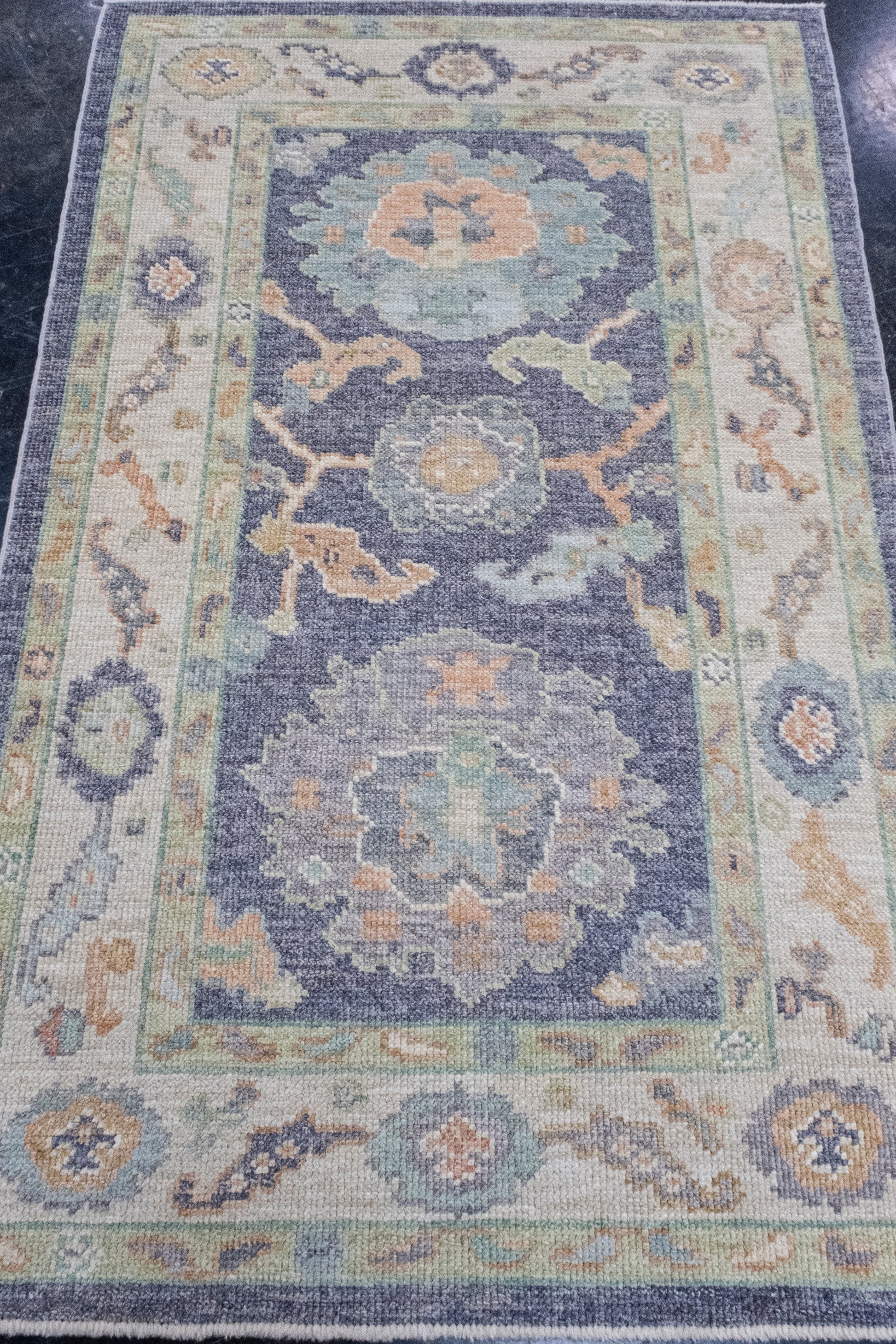 Turkish Oushak Rug 3'3" x 5'2" #16456