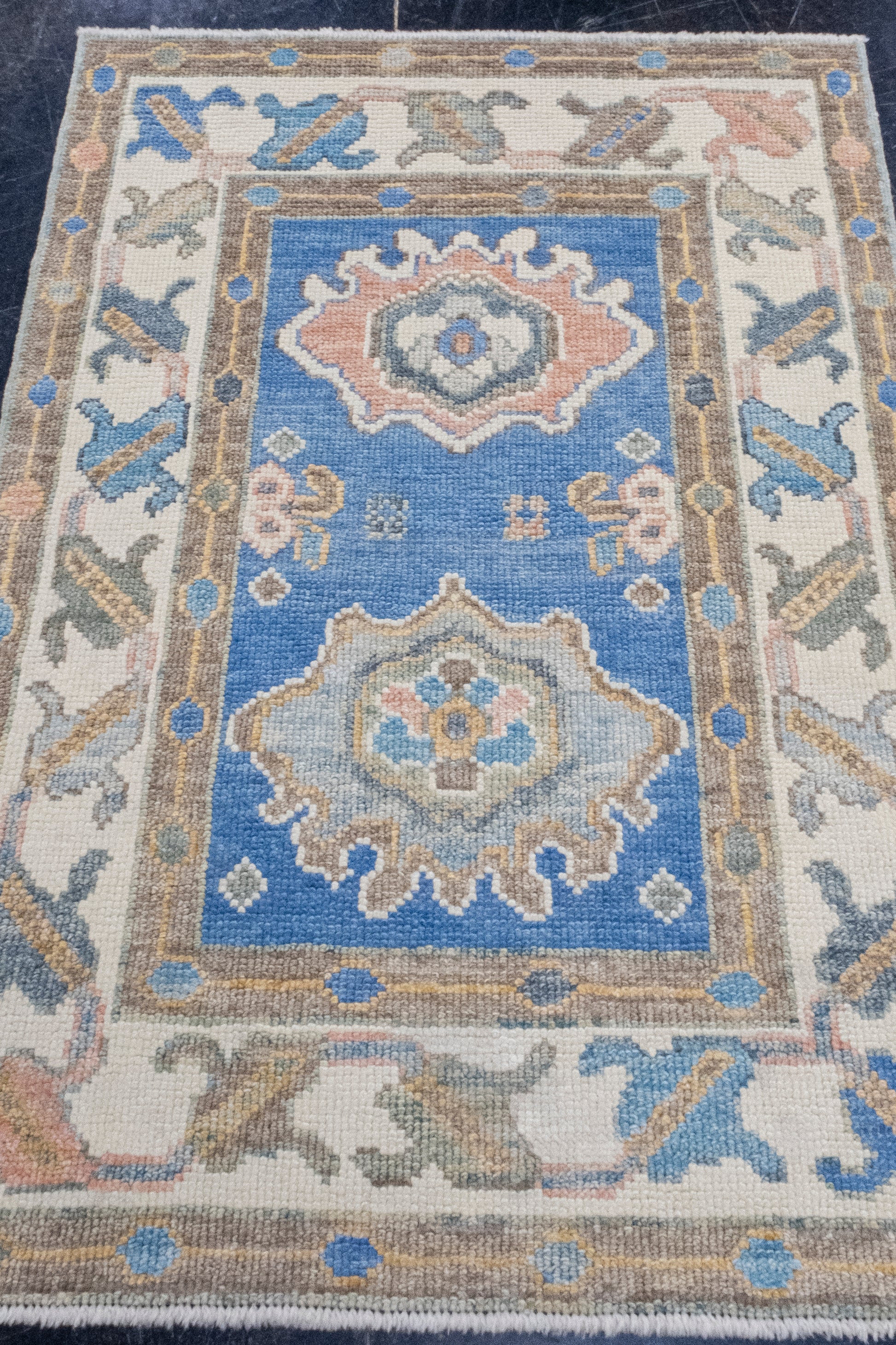 Turkish Oushak Rug 2'10" x 4'1" #16590