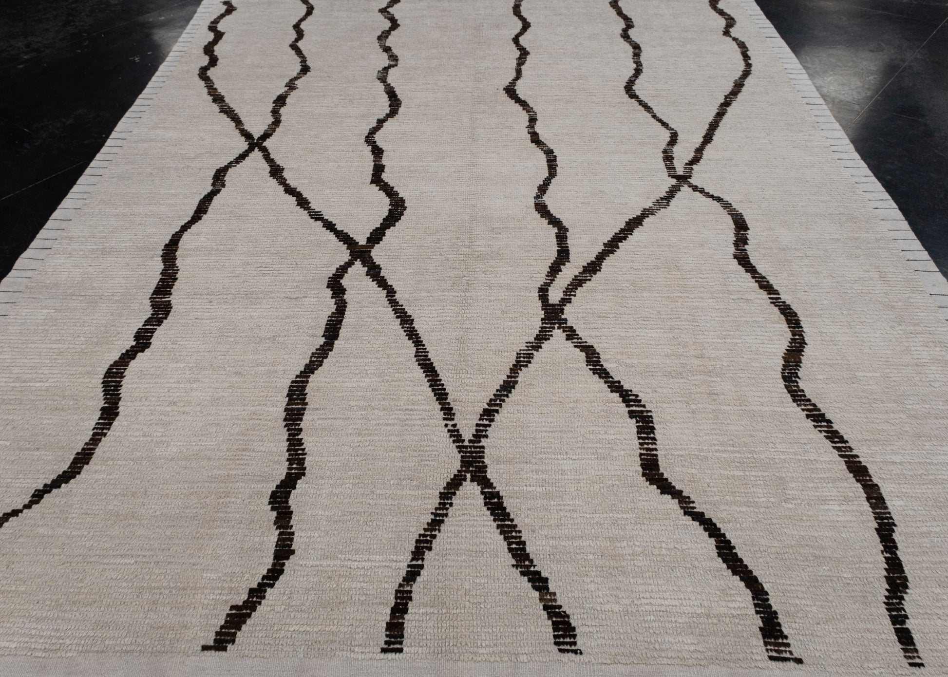 Turkish Tulu Rug Hand Knotted Rug 7'11" x 10'3" #10795
