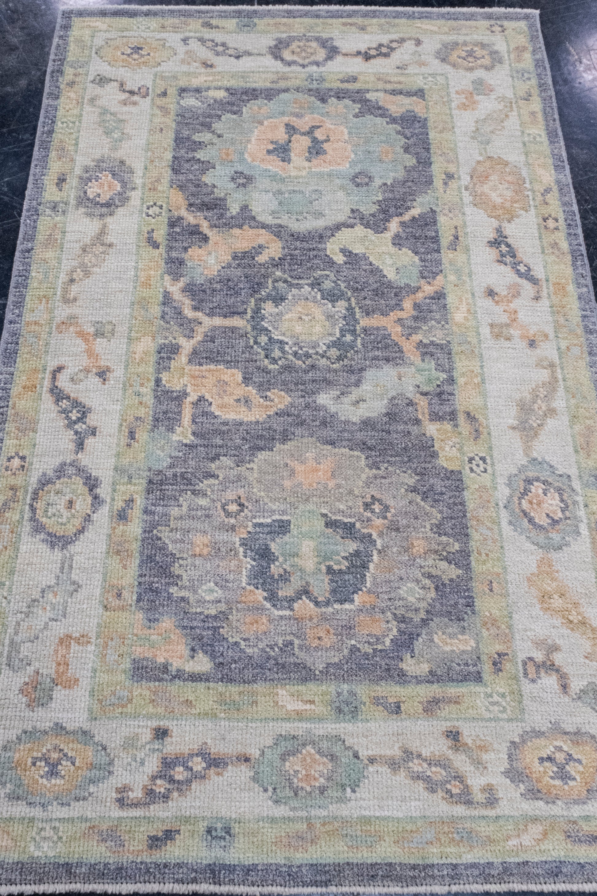Turkish Oushak Rug 3'2" x 5'1" #16501