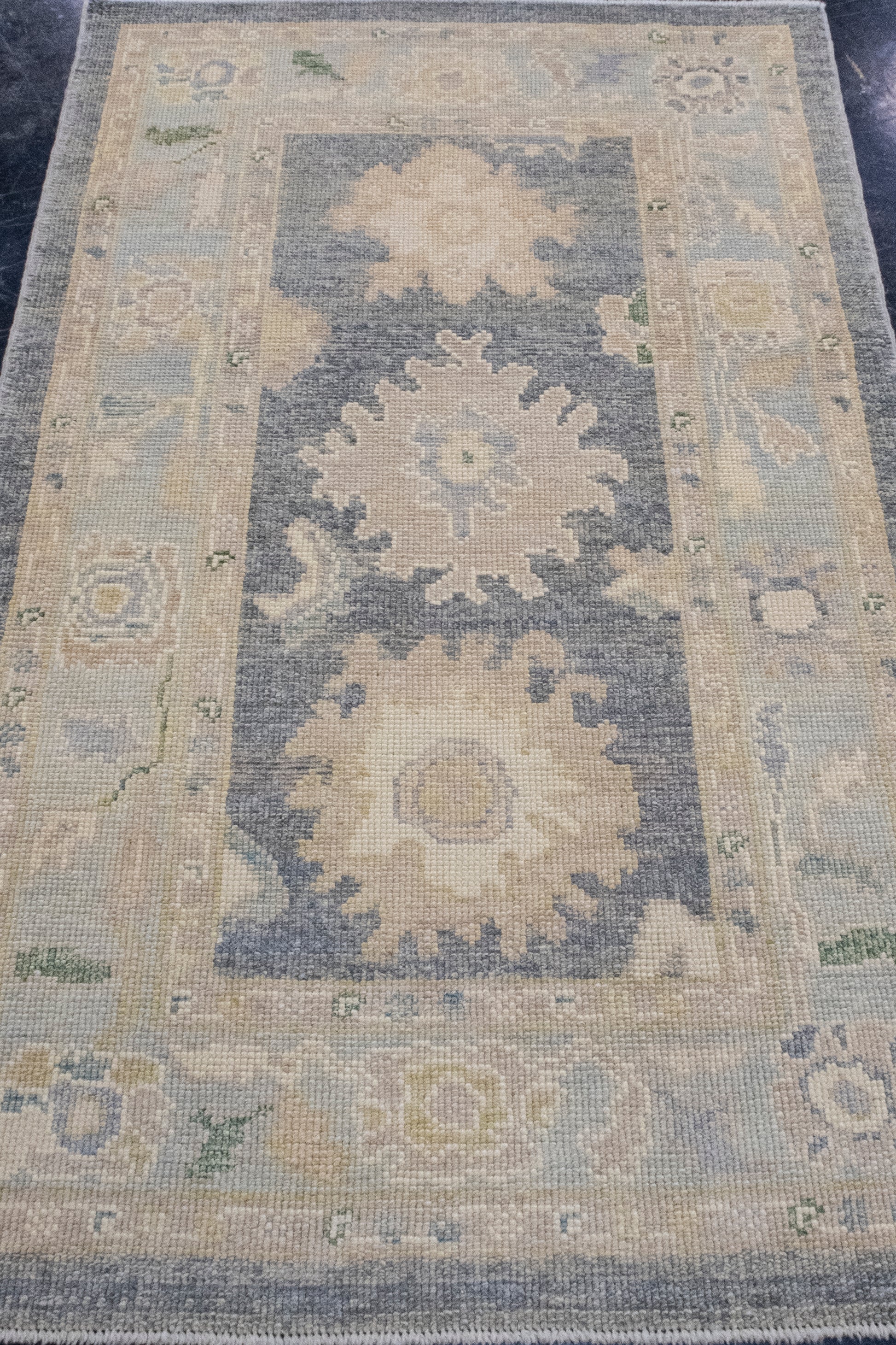 Turkish Oushak Rug 3'3" x 5'2" #16679
