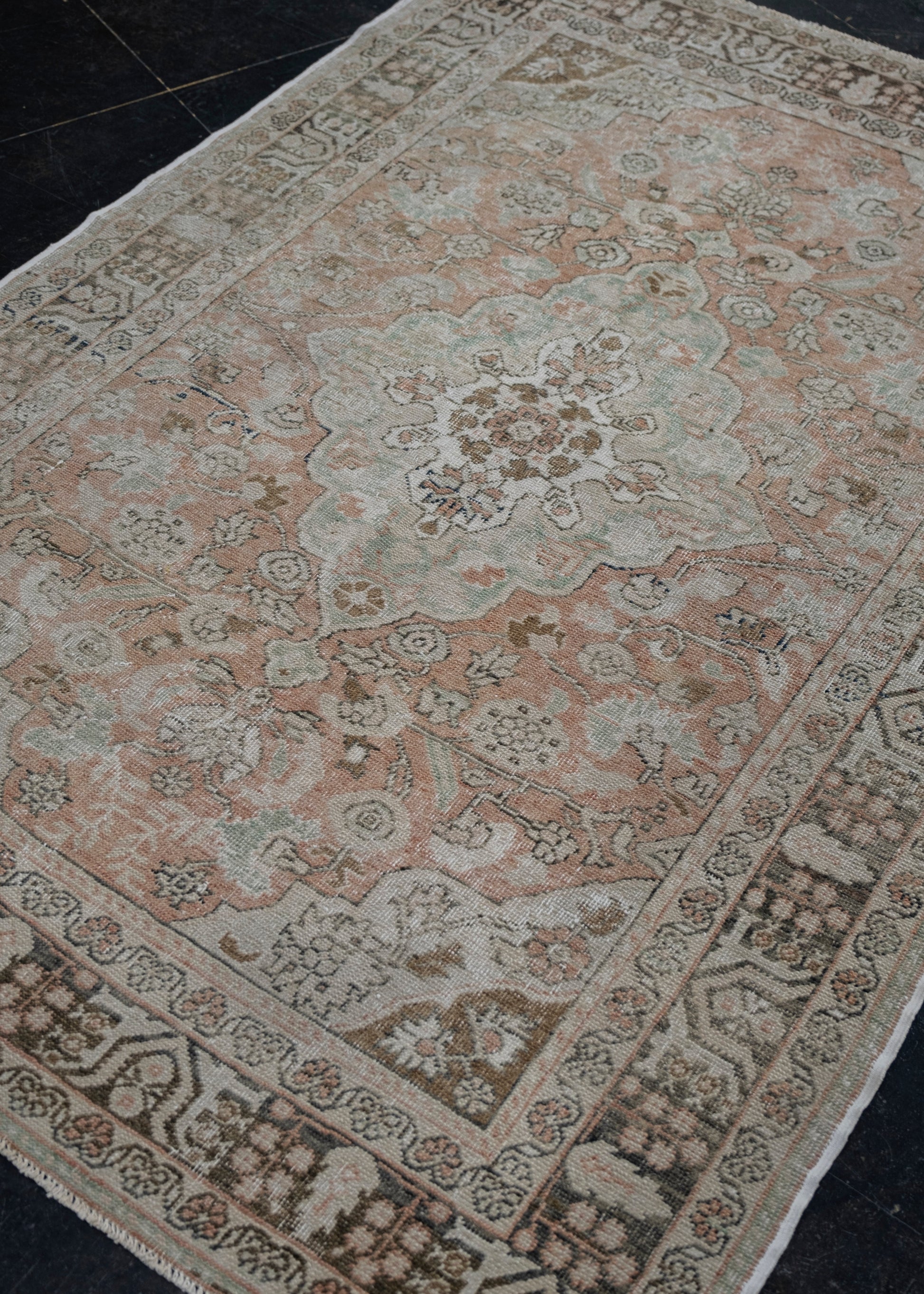 Turkish Vintage Anatolian Rug 4'4" x 6'3" #6061