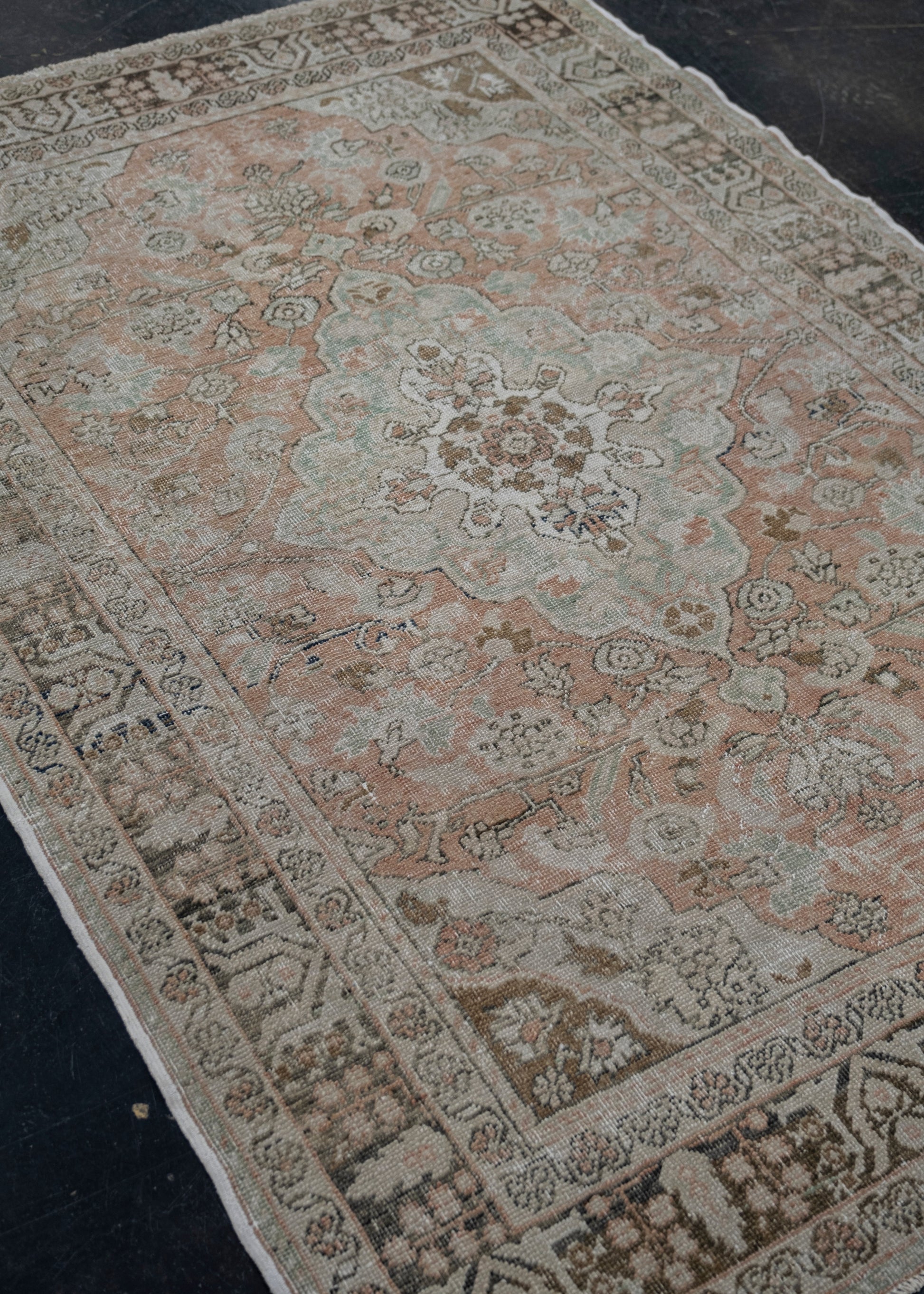 Turkish Vintage Anatolian Rug 4'4" x 6'3" #6061