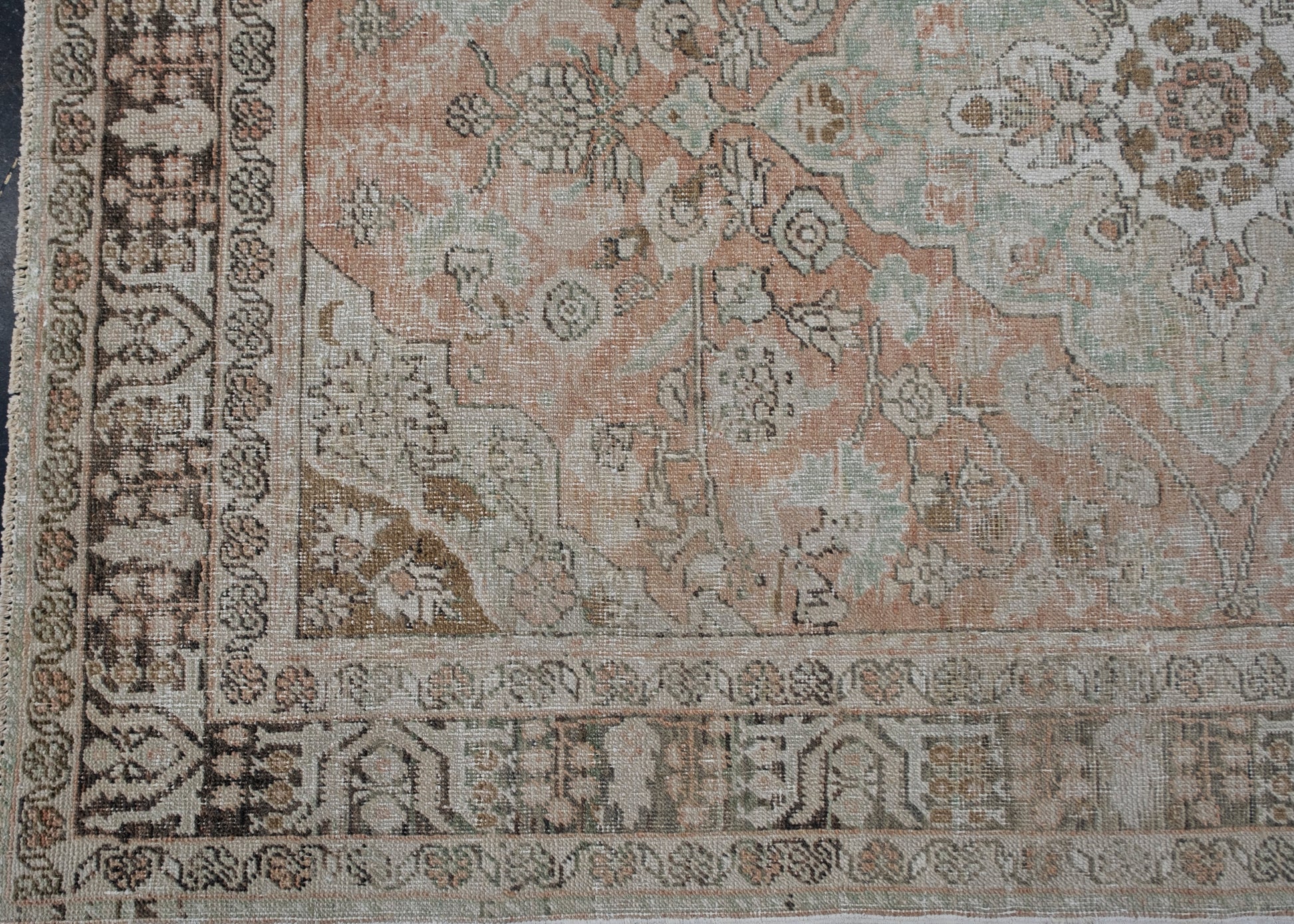 Turkish Vintage Anatolian Rug 4'4" x 6'3" #6061