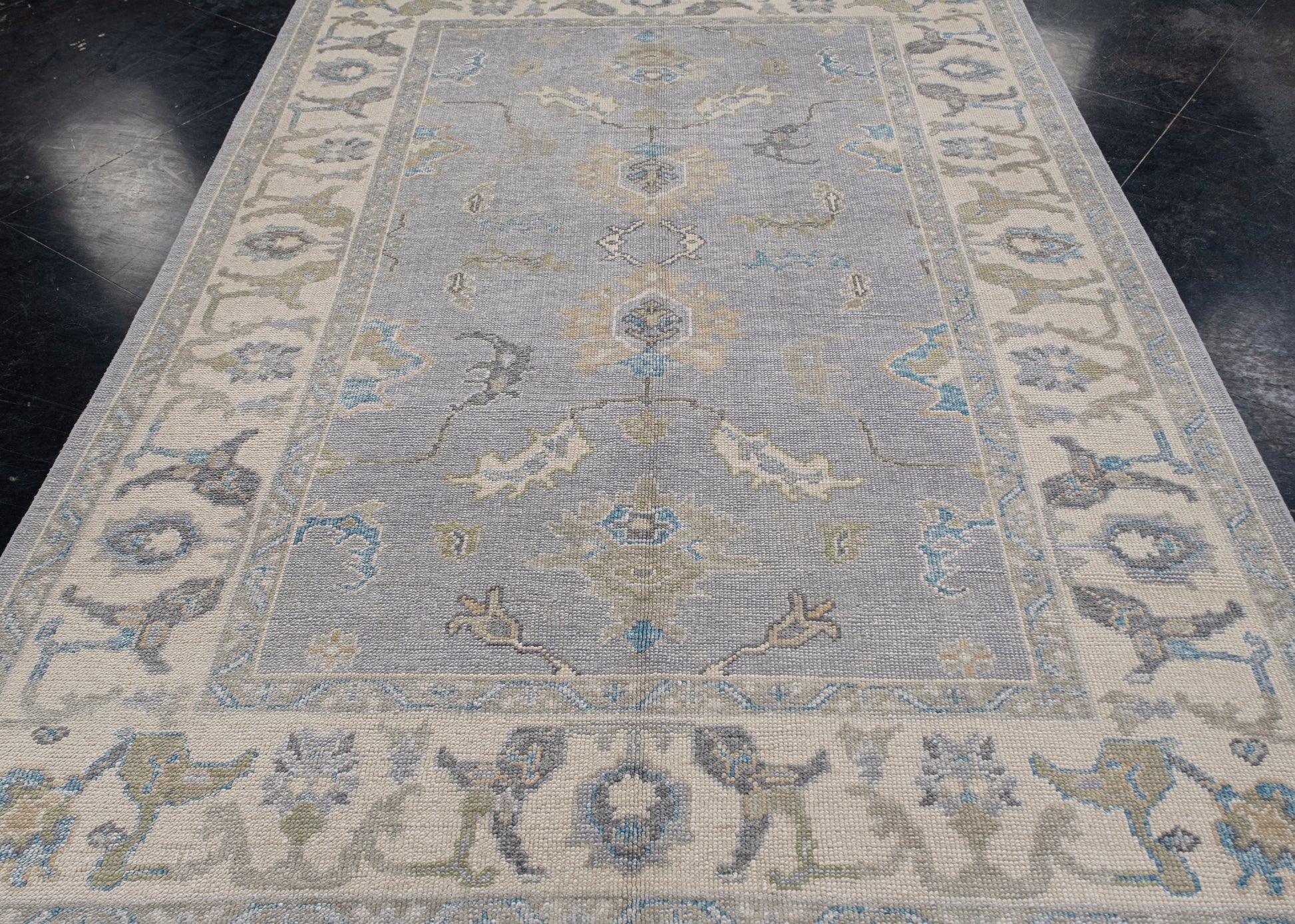 Turkish Oushak Rug 6'4" x 9'1" #11914
