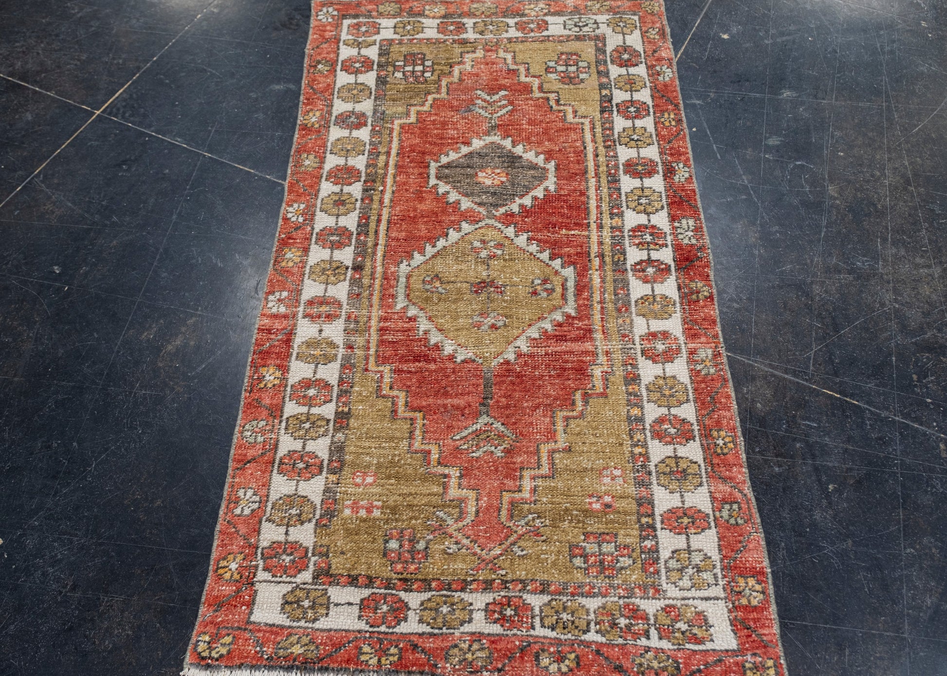 Turkish Vintage Anatolian Rug 2'4" x 4'6" #6060