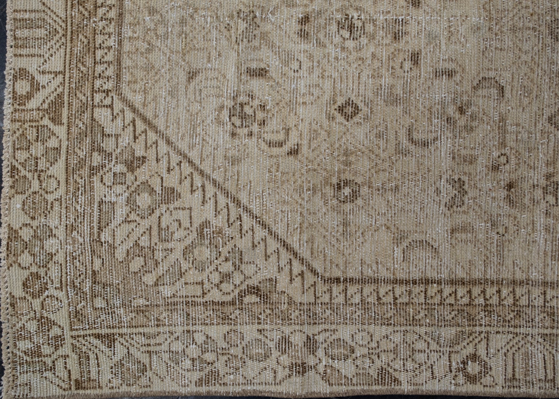 Turkish Vintage Anatolian Rug 3' x 9'3" #6043