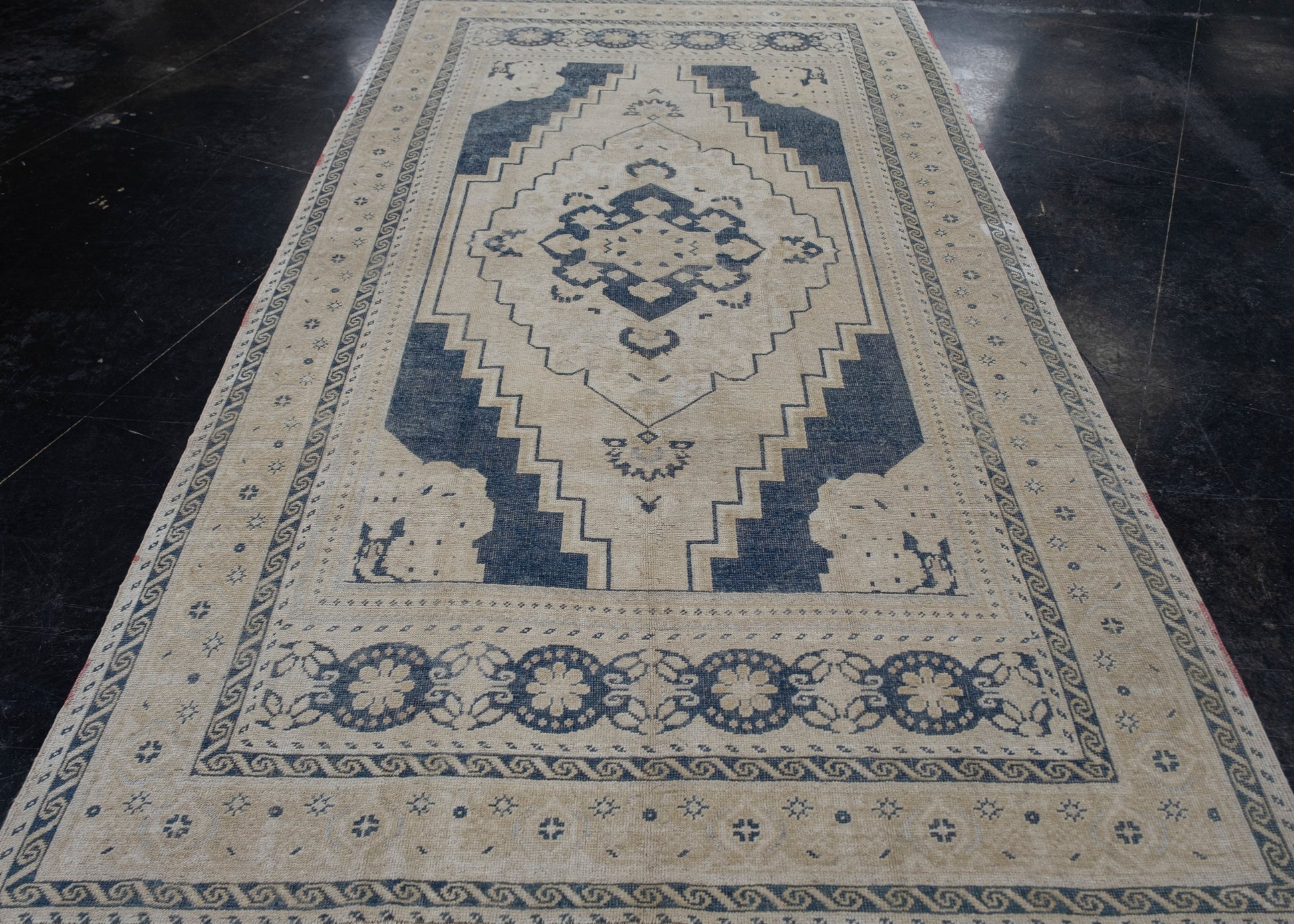 Turkish Vintage Anatolian Rug 5'7" x 10' #6039