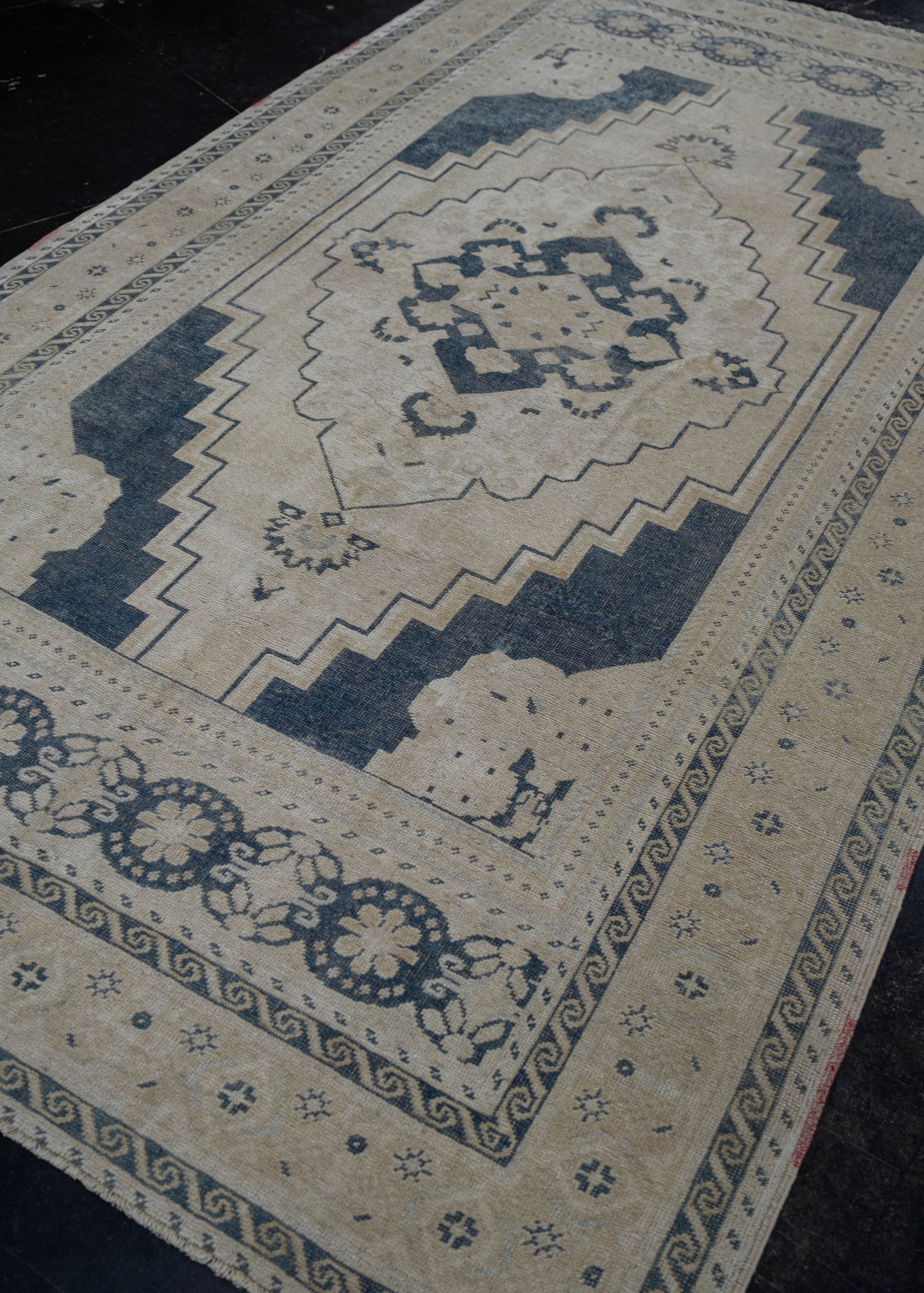 Turkish Vintage Anatolian Rug 5'7" x 10' #6039