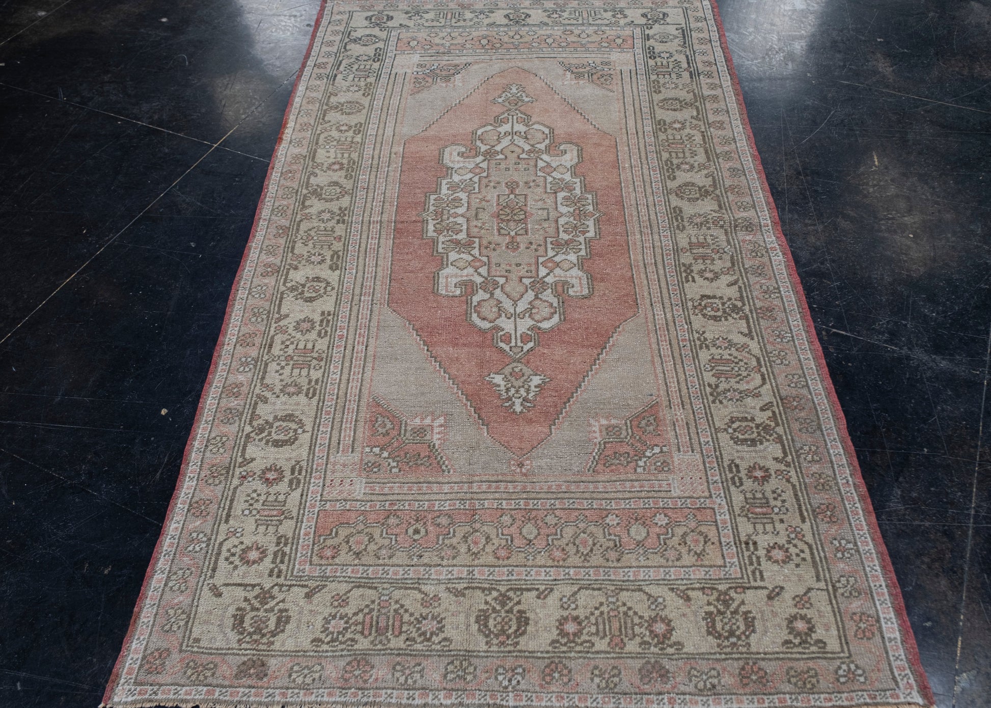 Turkish Vintage Anatolian Rug 3'11" x 6'11" #6037