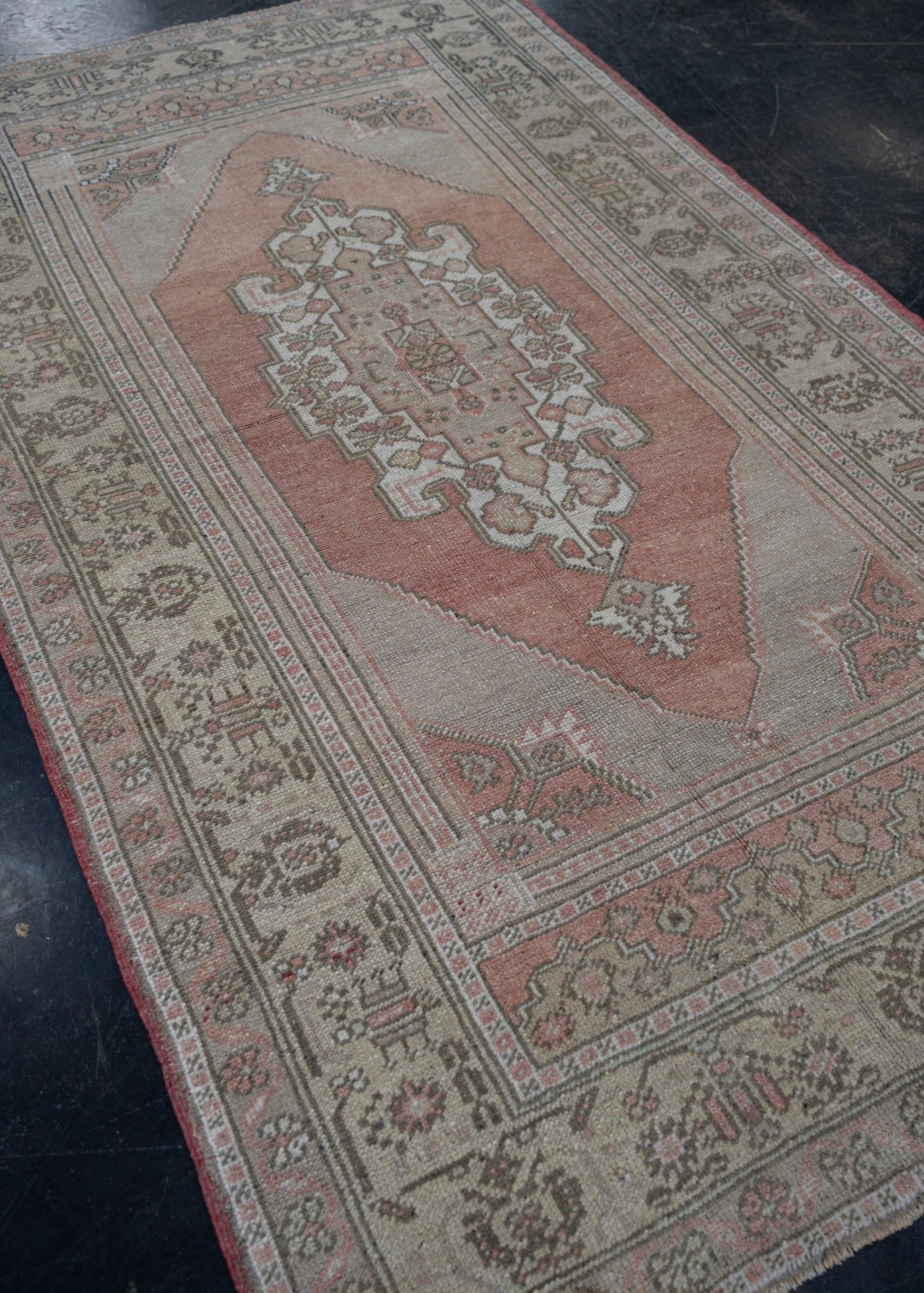 Turkish Vintage Anatolian Rug 3'11" x 6'11" #6037
