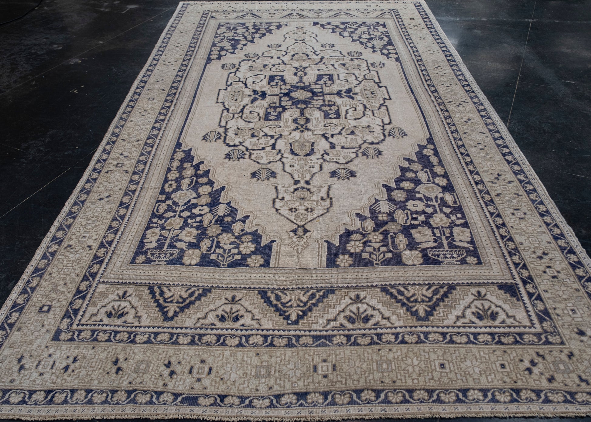 Turkish Vintage Anatolian Rug 6'10" x 12' #6036