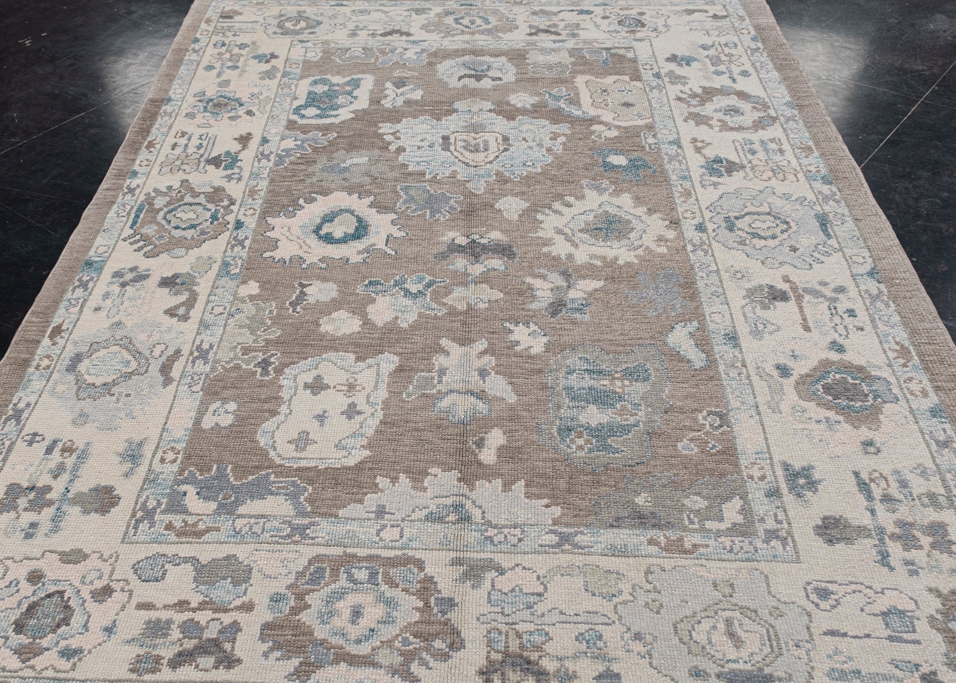 Turkish Oushak Rug 6'2" x 8'8" #7598