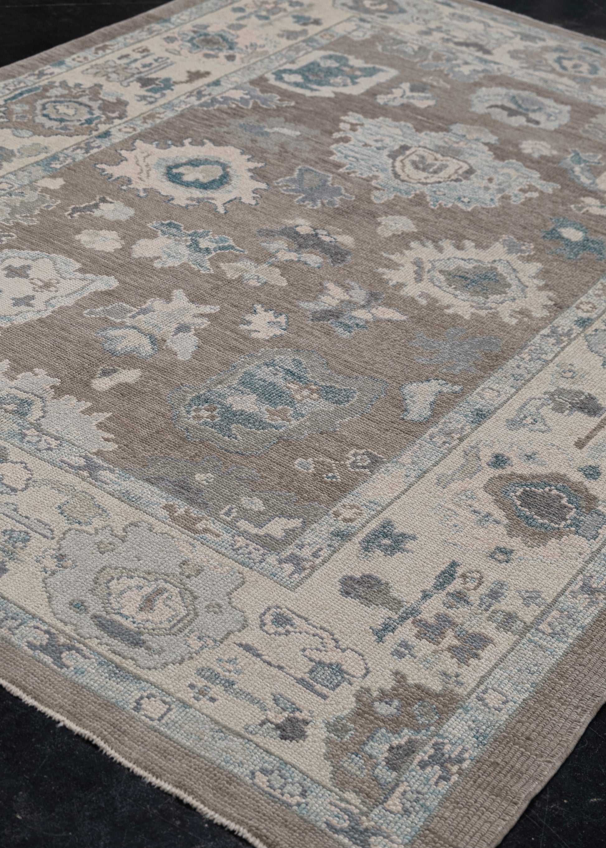 Turkish Oushak Rug 6'2" x 8'8" #7598