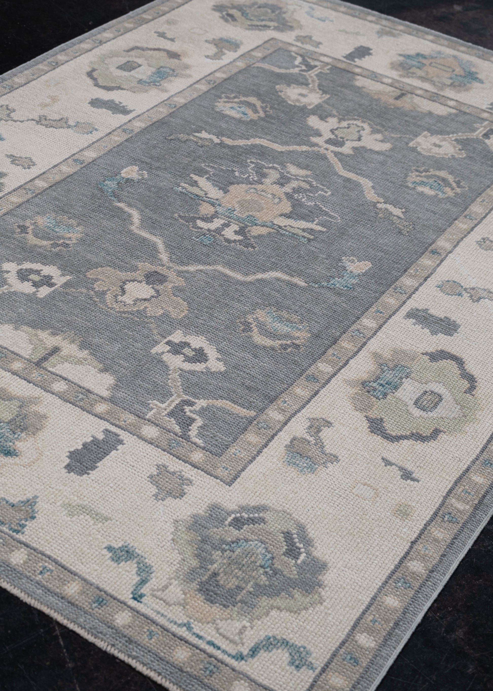 Turkish Oushak Rug 4'10" x 7' #12184