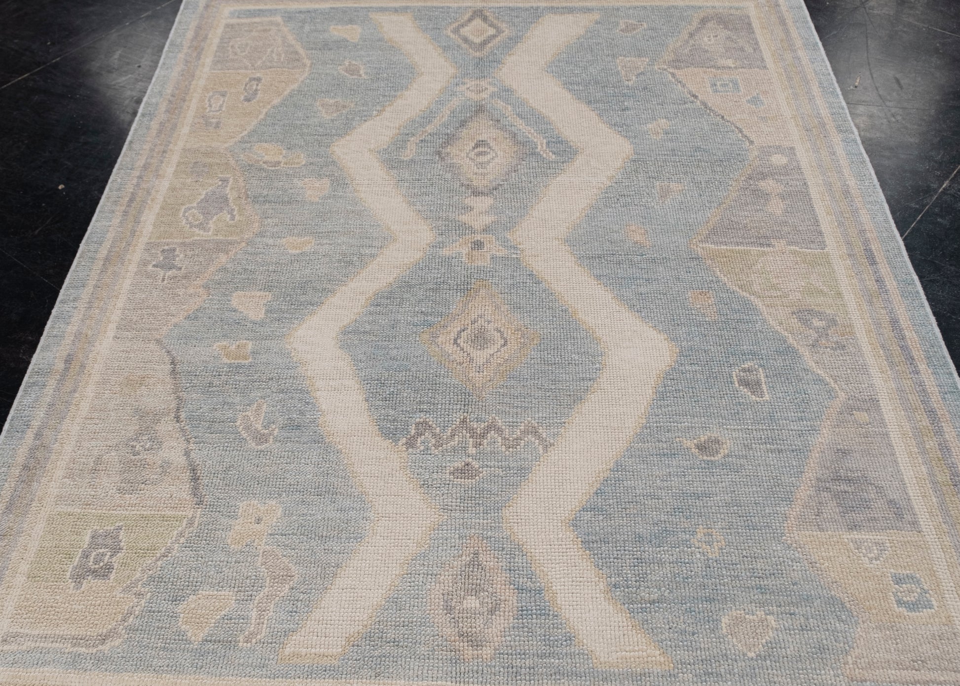 Turkish Oushak Rug 5' x 6'10" #12187