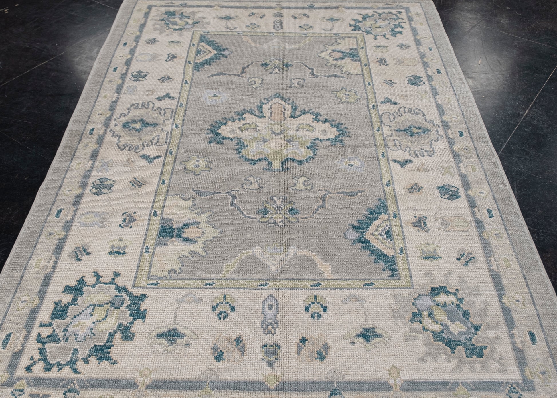 Turkish Oushak Rug 5'2" x 7'5" #12152