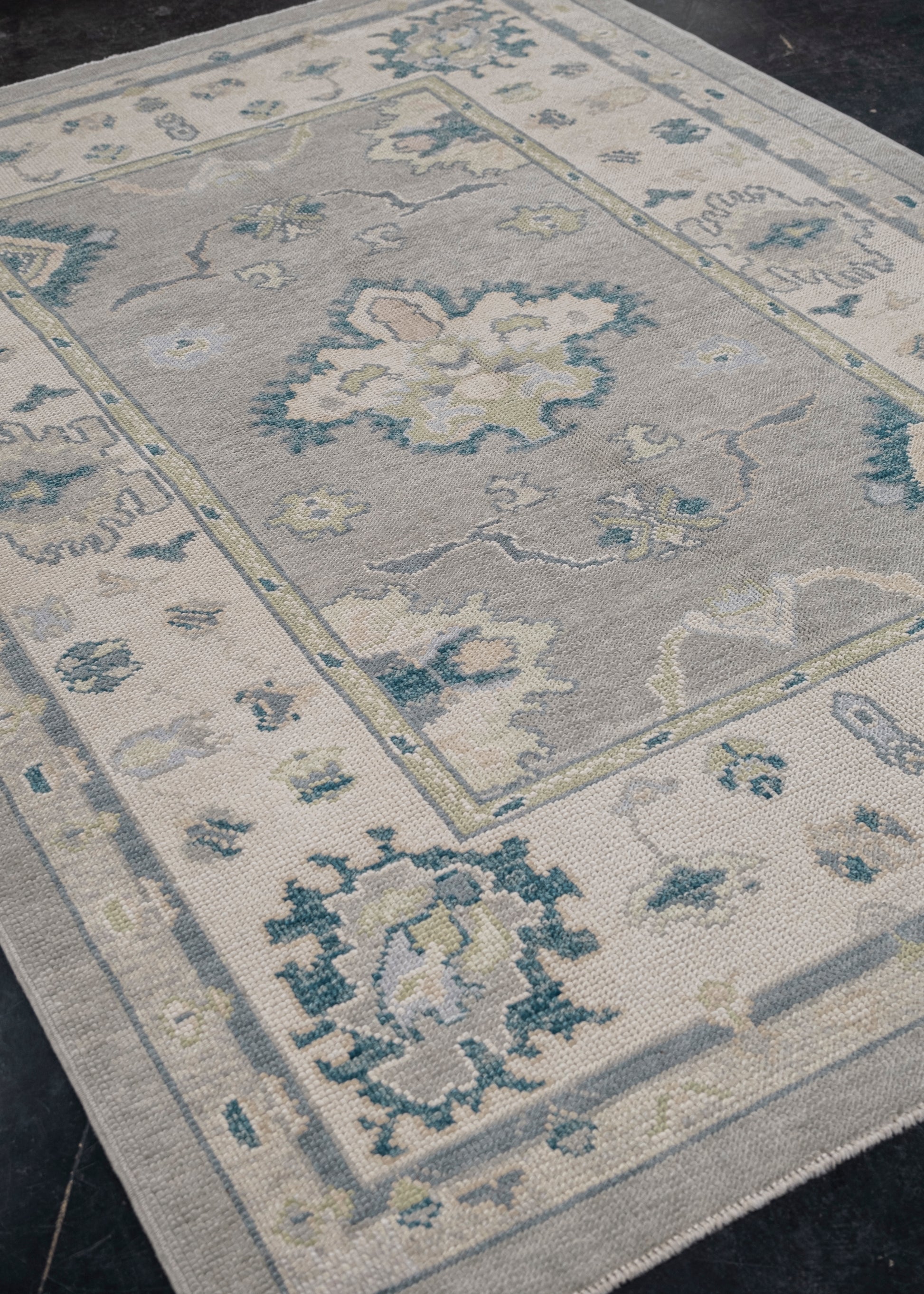 Turkish Oushak Rug 5'2" x 7'5" #12152