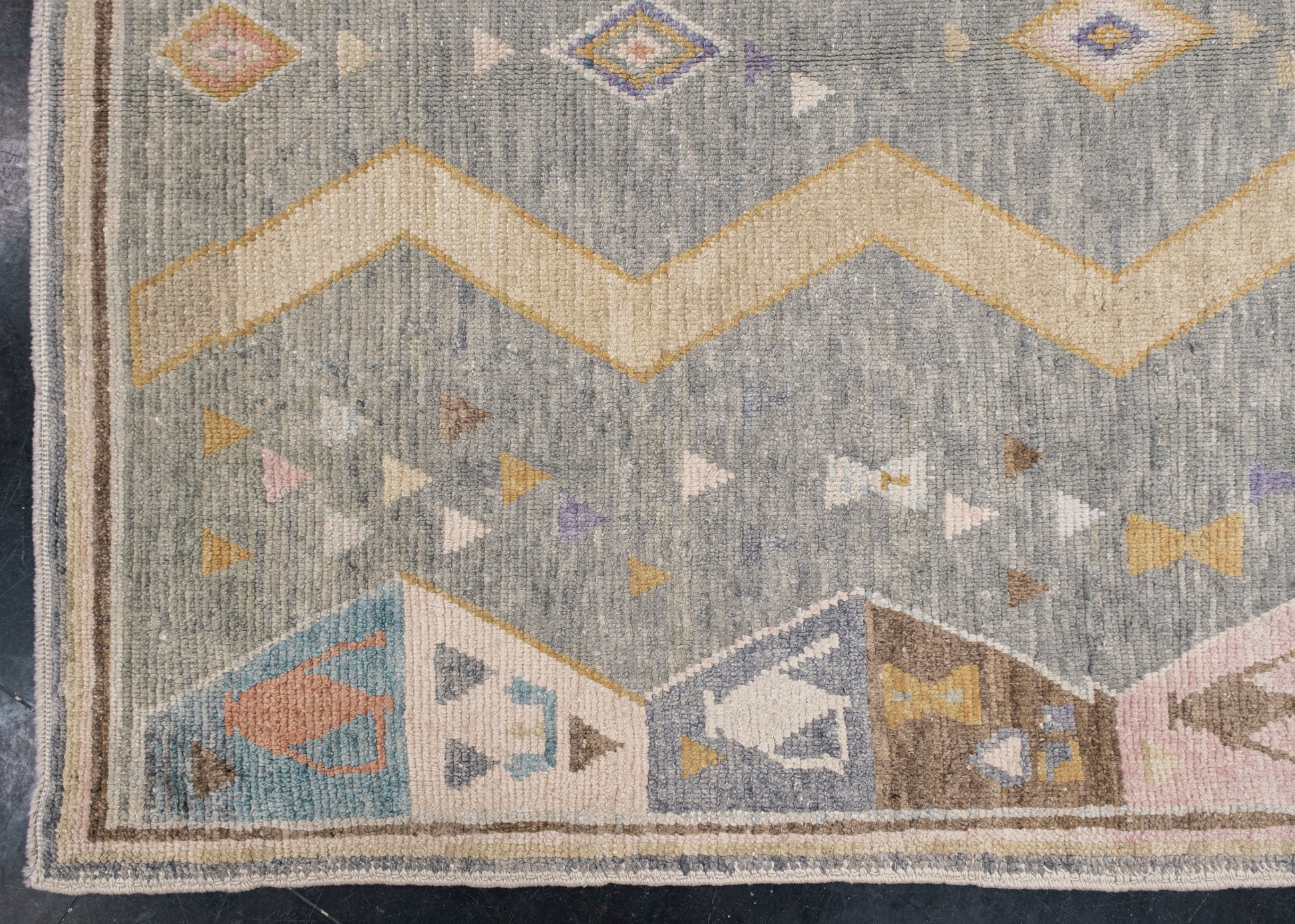 Turkish Oushak Rug 5'6" x 6'10" #4574