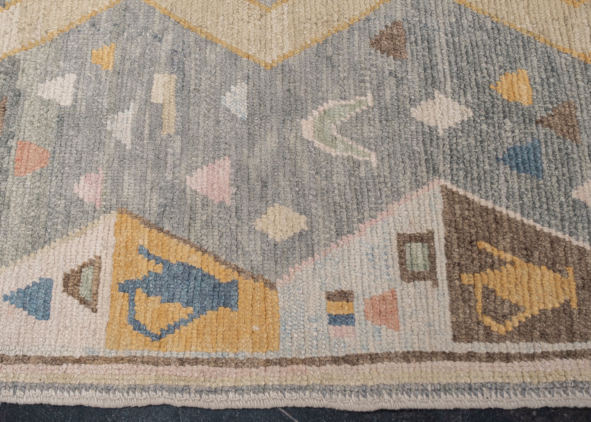 Turkish Oushak Rug 5'6" x 6'10" #4574