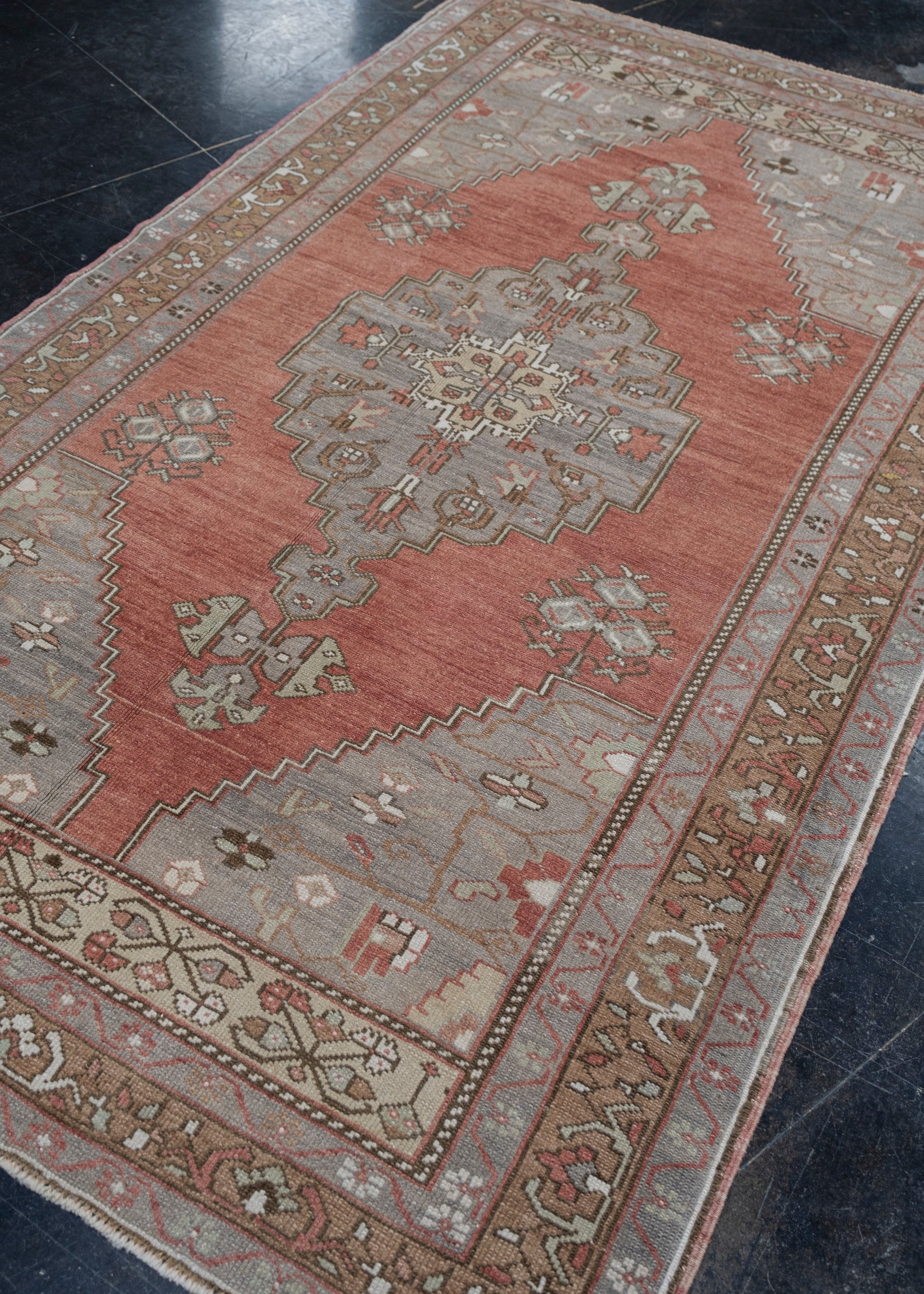 Turkish Vintage Anatolian Rug 4'8" x 7'10" #6024