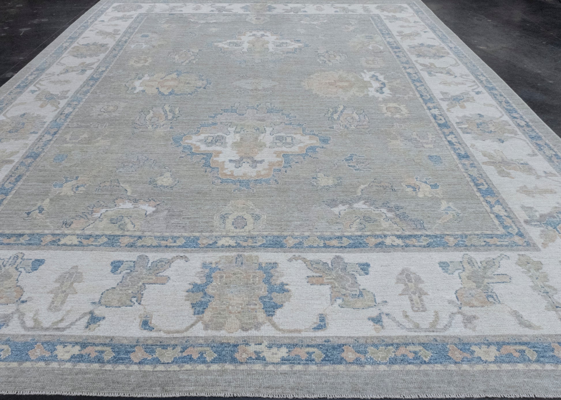 Turkish Oushak Rug 11'9" x 15'1" #17812