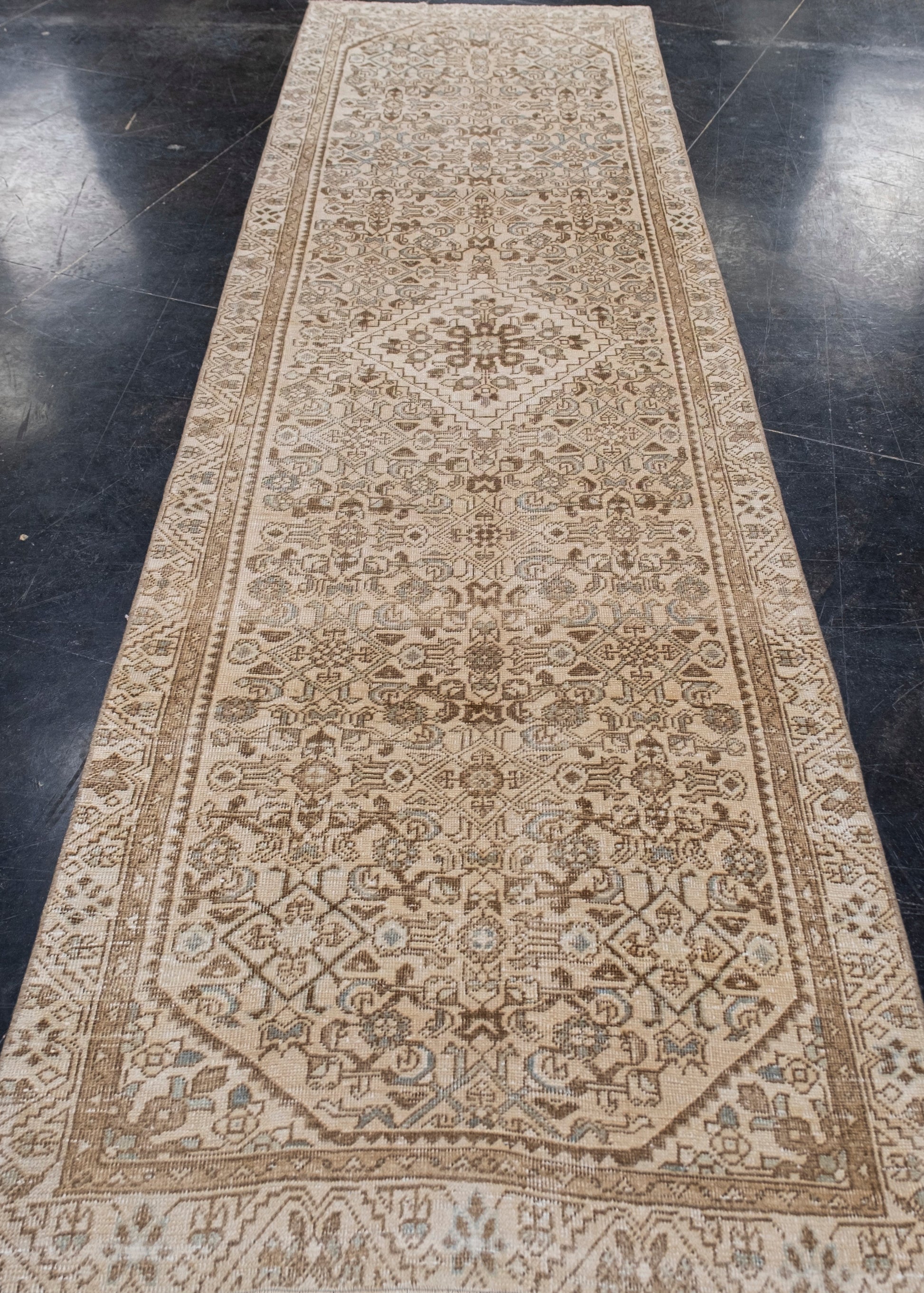 Turkish Vintage Anatolian Rug 3' x 11'7" #6010