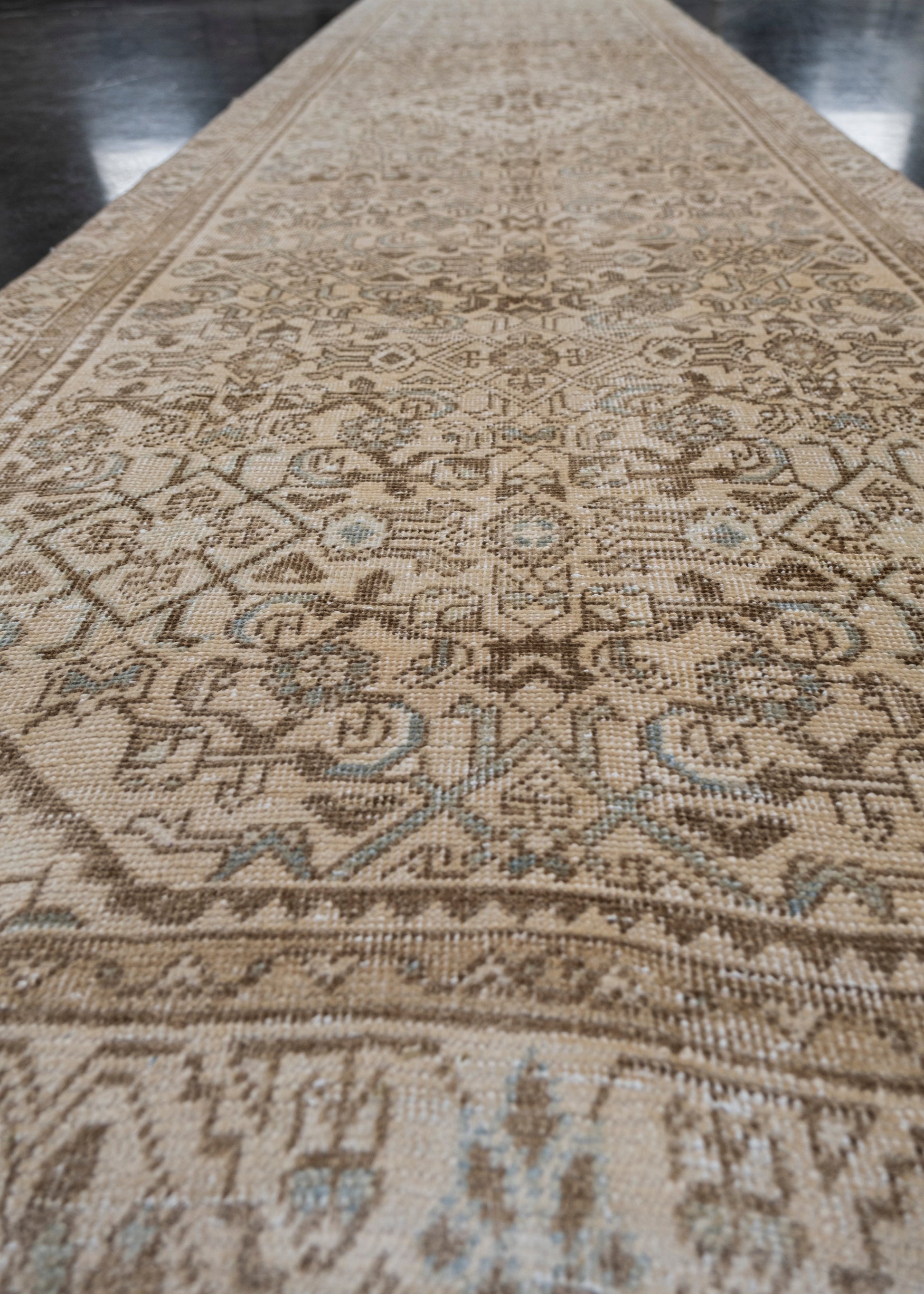 Turkish Vintage Anatolian Rug 3' x 11'7" #6010