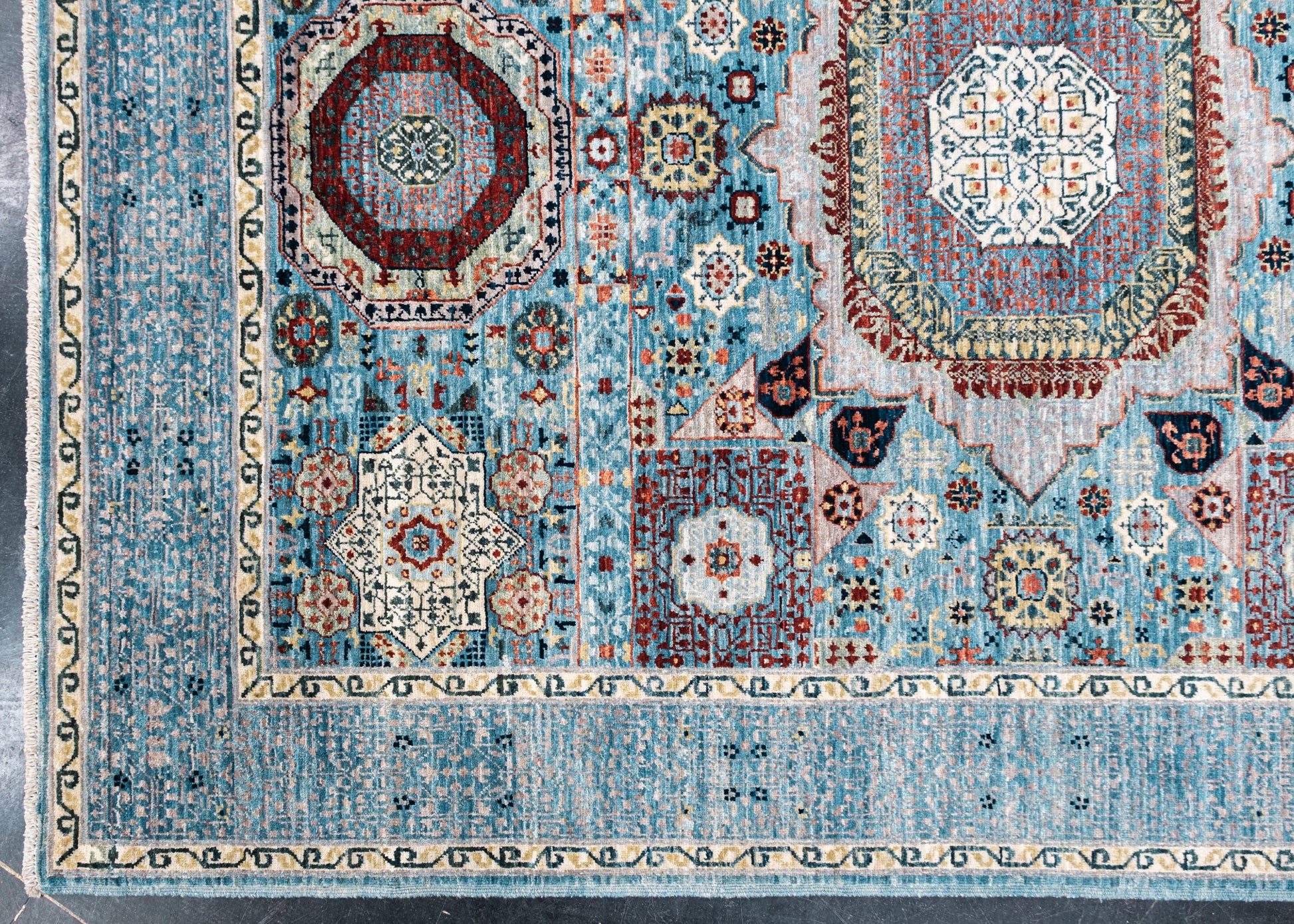 Oriental Hand Knotted Mamluk Rug 5' x 6'5" #SA-606