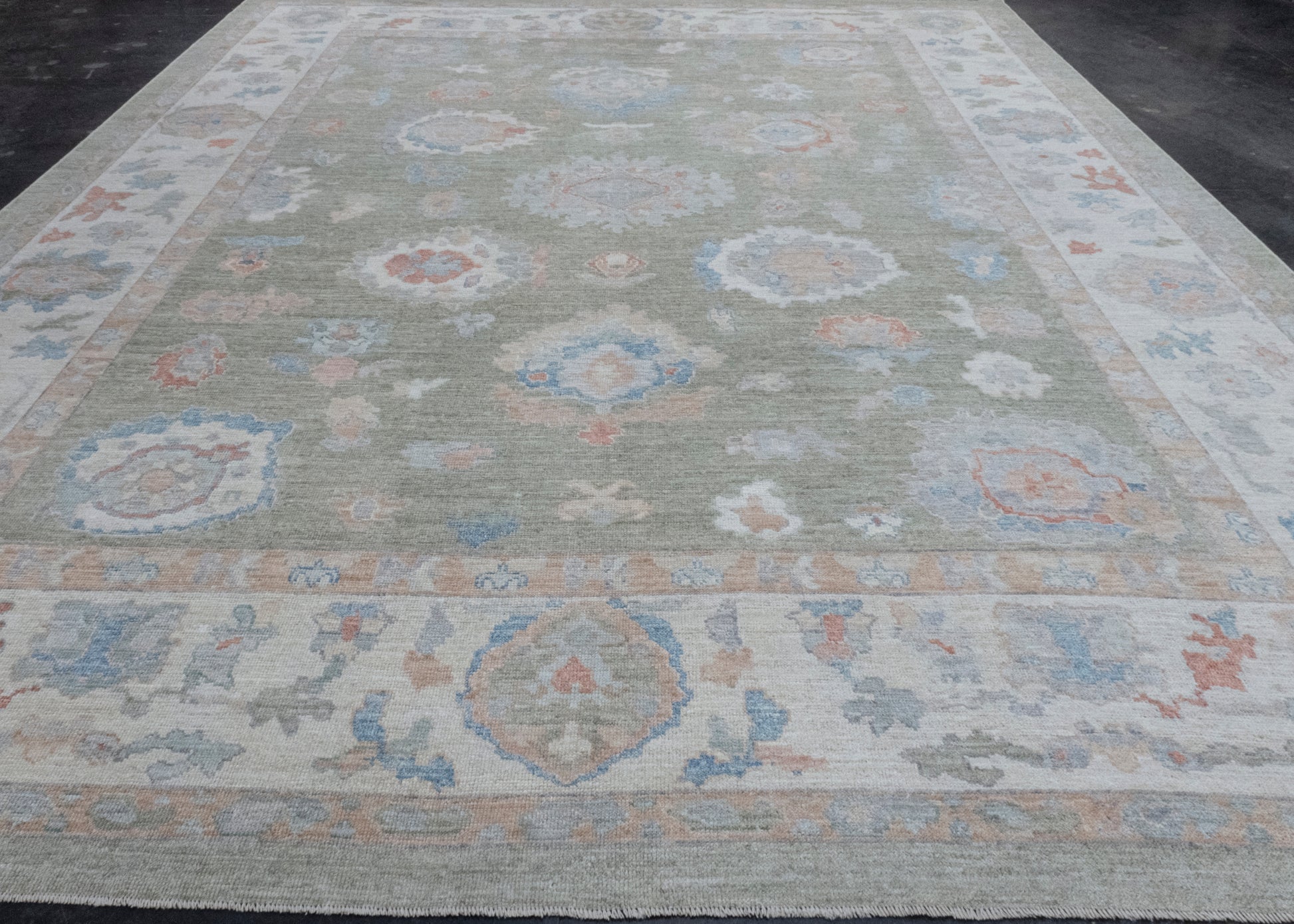 Turkish Oushak Rug 12'1" x 15' #17824