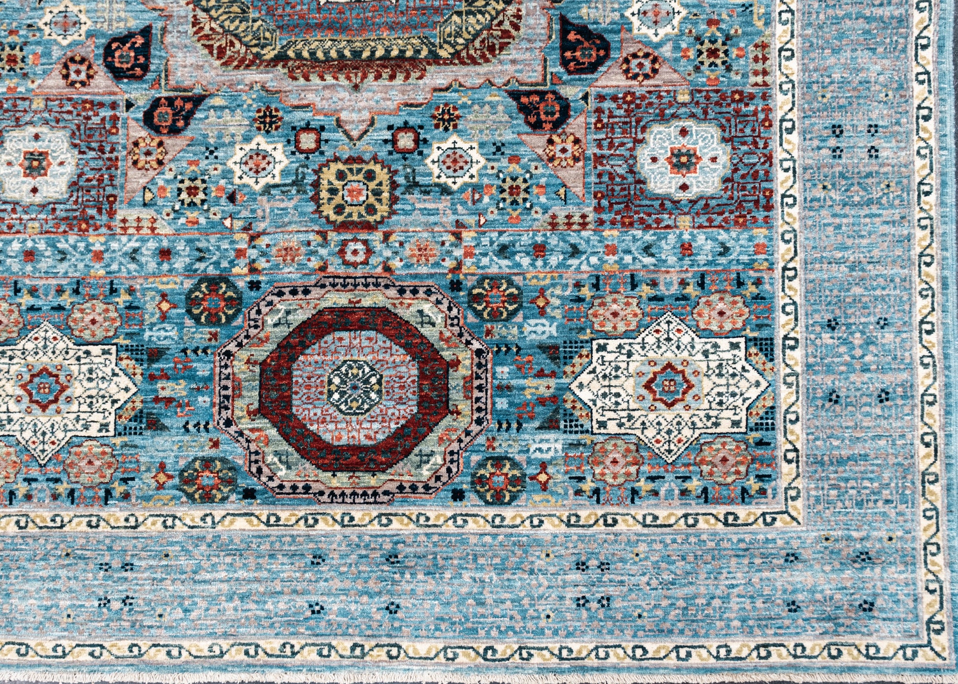 Oriental Hand Knotted Mamluk Rug 5' x 6'5" #SA-606