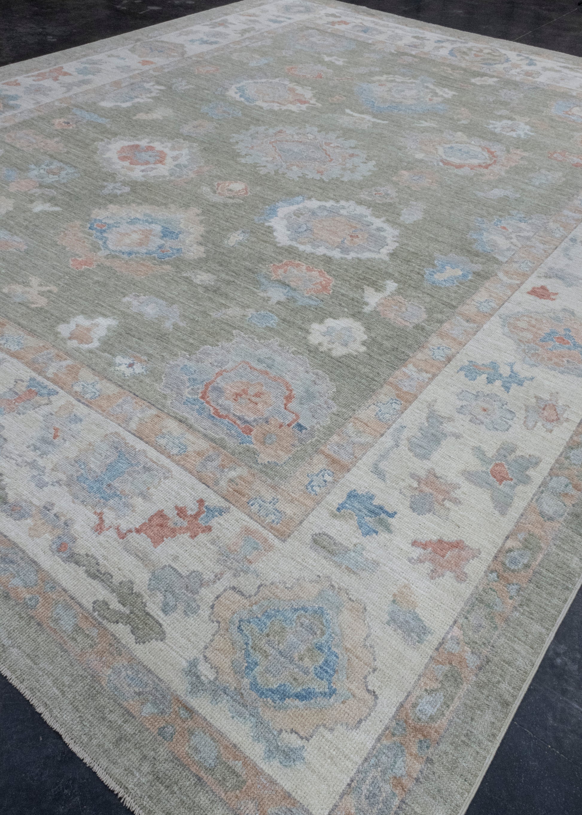Turkish Oushak Rug 12'1" x 15' #17824