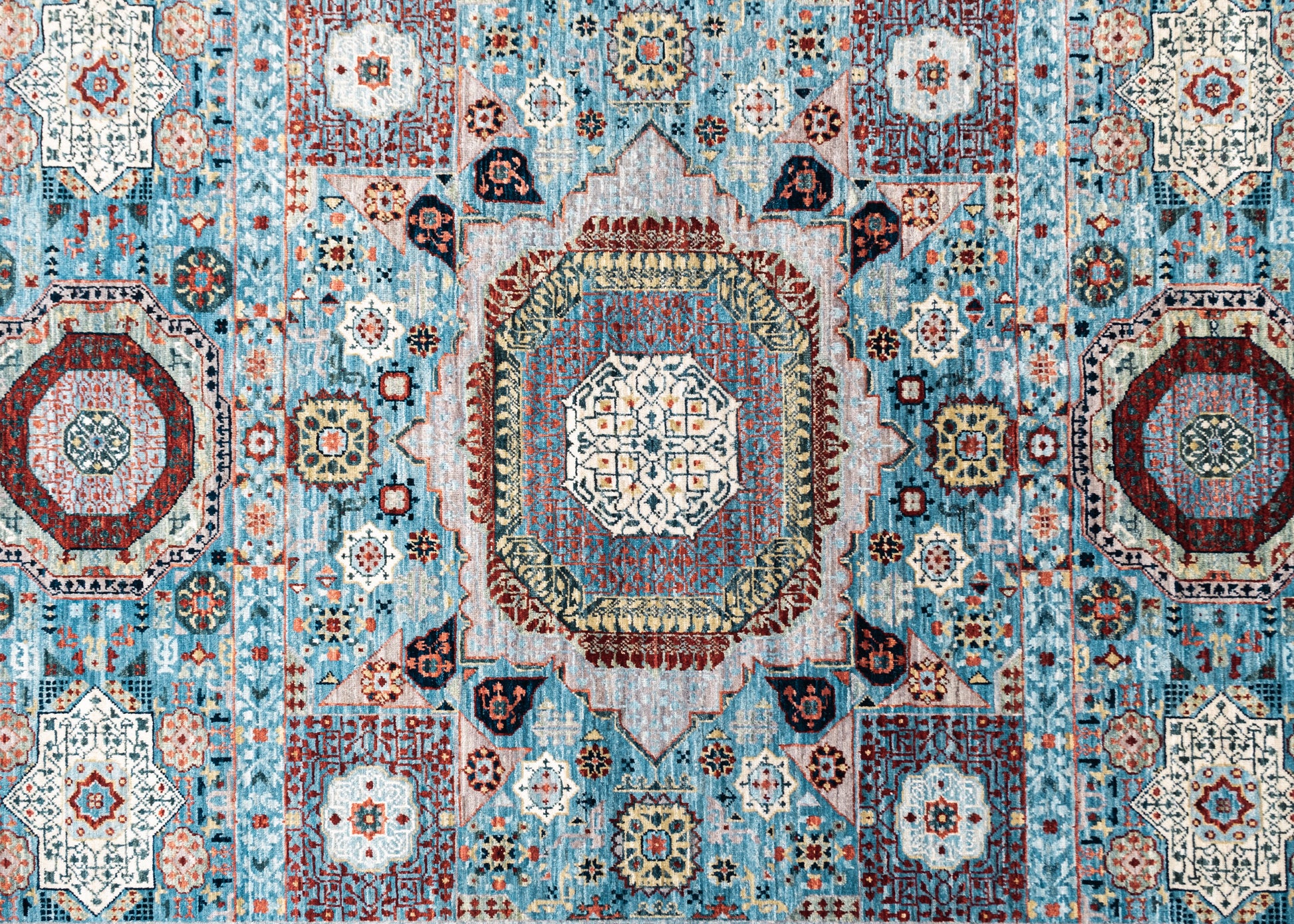 Oriental Hand Knotted Mamluk Rug 5' x 6'5" #SA-606