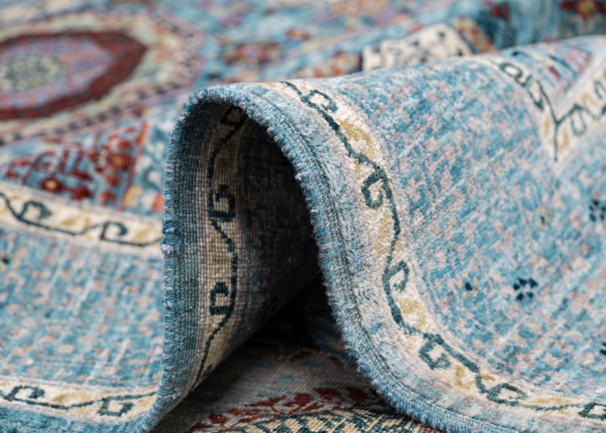 Oriental Hand Knotted Mamluk Rug 5' x 6'5" #SA-606