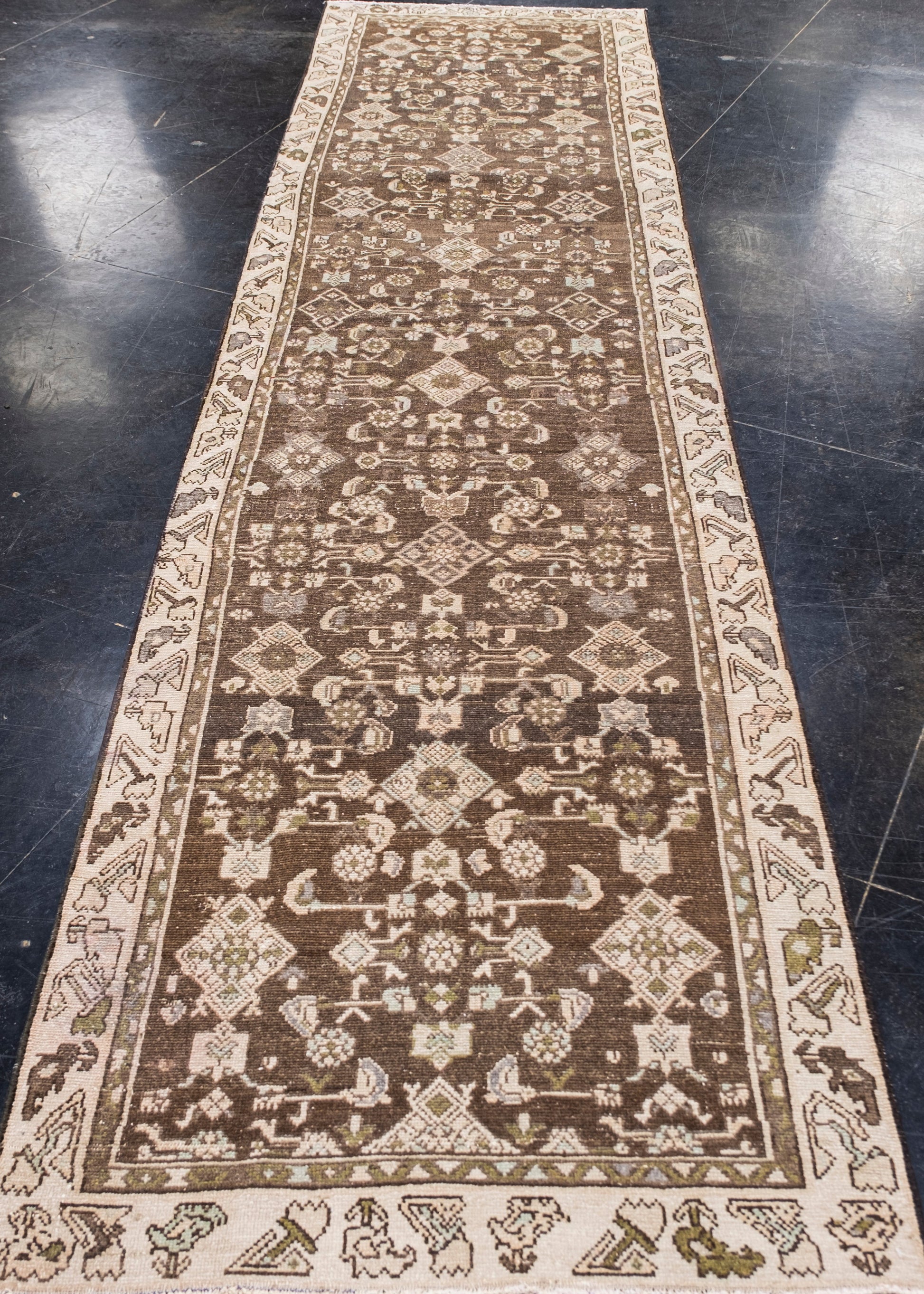 Turkish Vintage Anatolian Rug 3' x 12'3" #6012