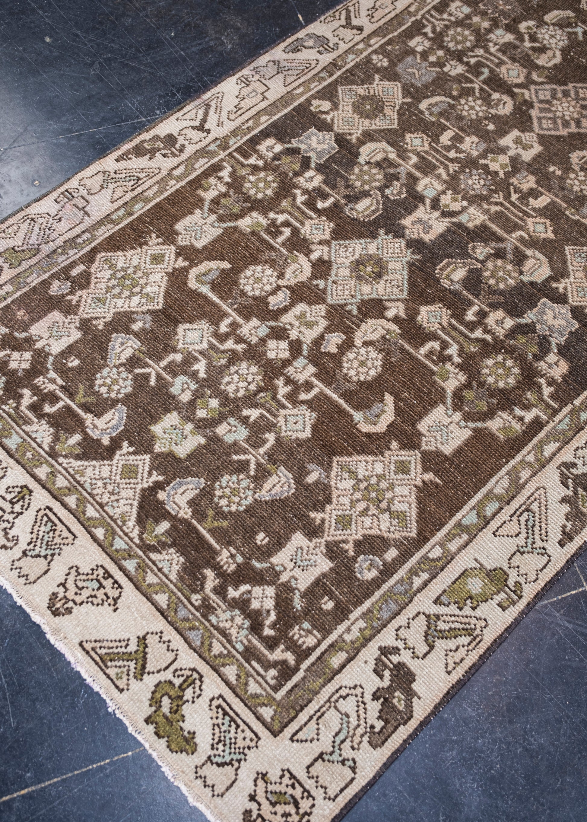 Turkish Vintage Anatolian Rug 3' x 12'3" #6012