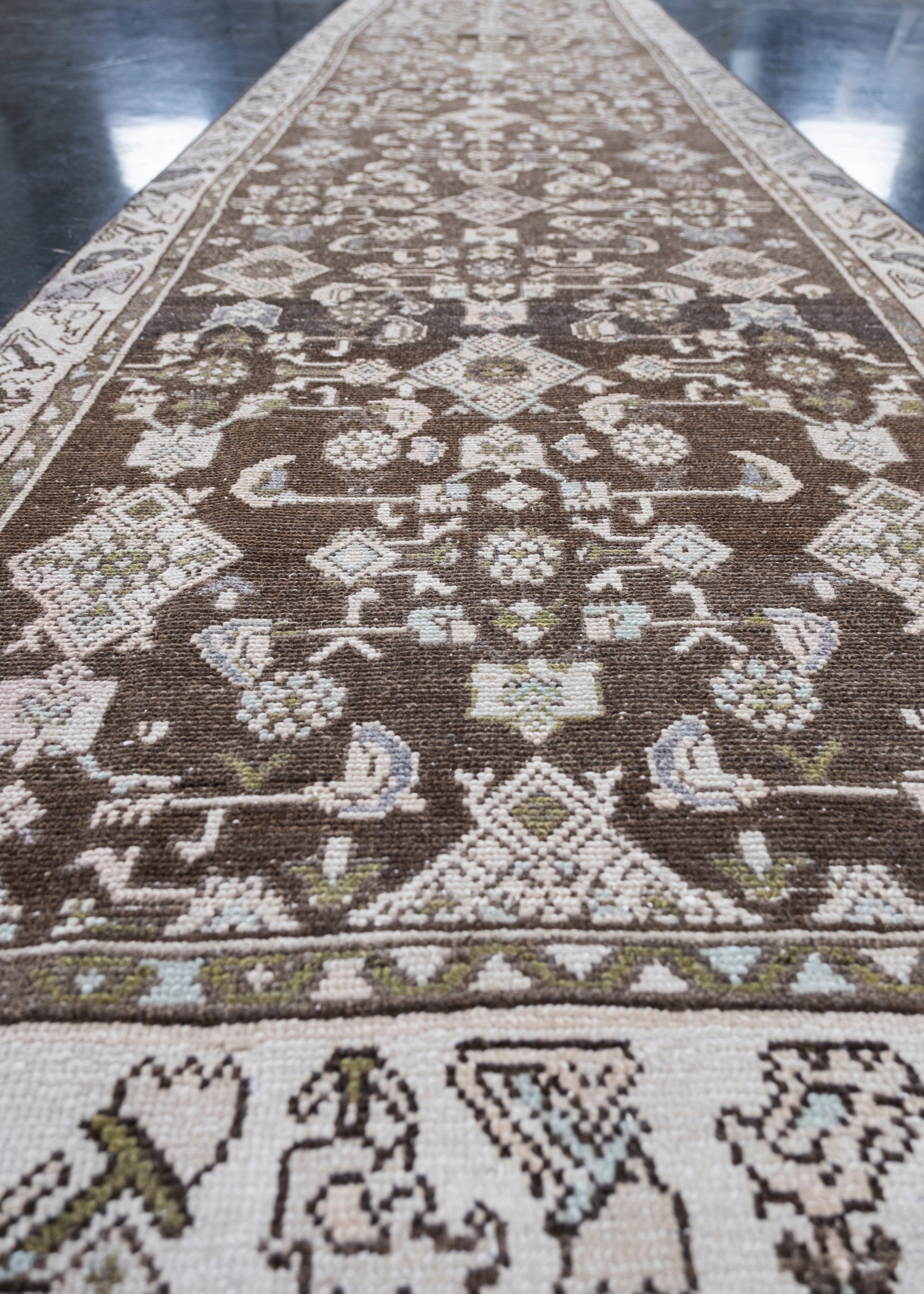 Turkish Vintage Anatolian Rug 3' x 12'3" #6012